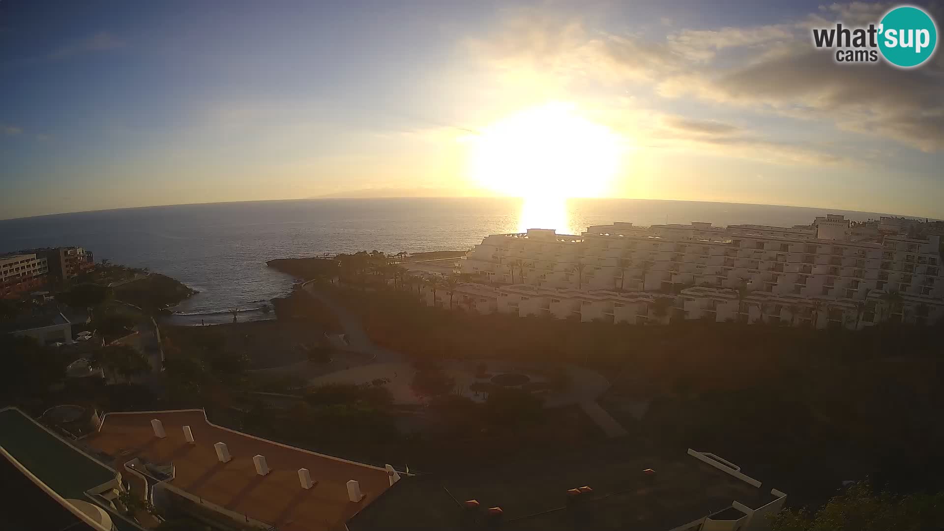Live webcam Playa de Las Galgas – Playa Paraiso – La Gomera island – Adeje – Tenerife