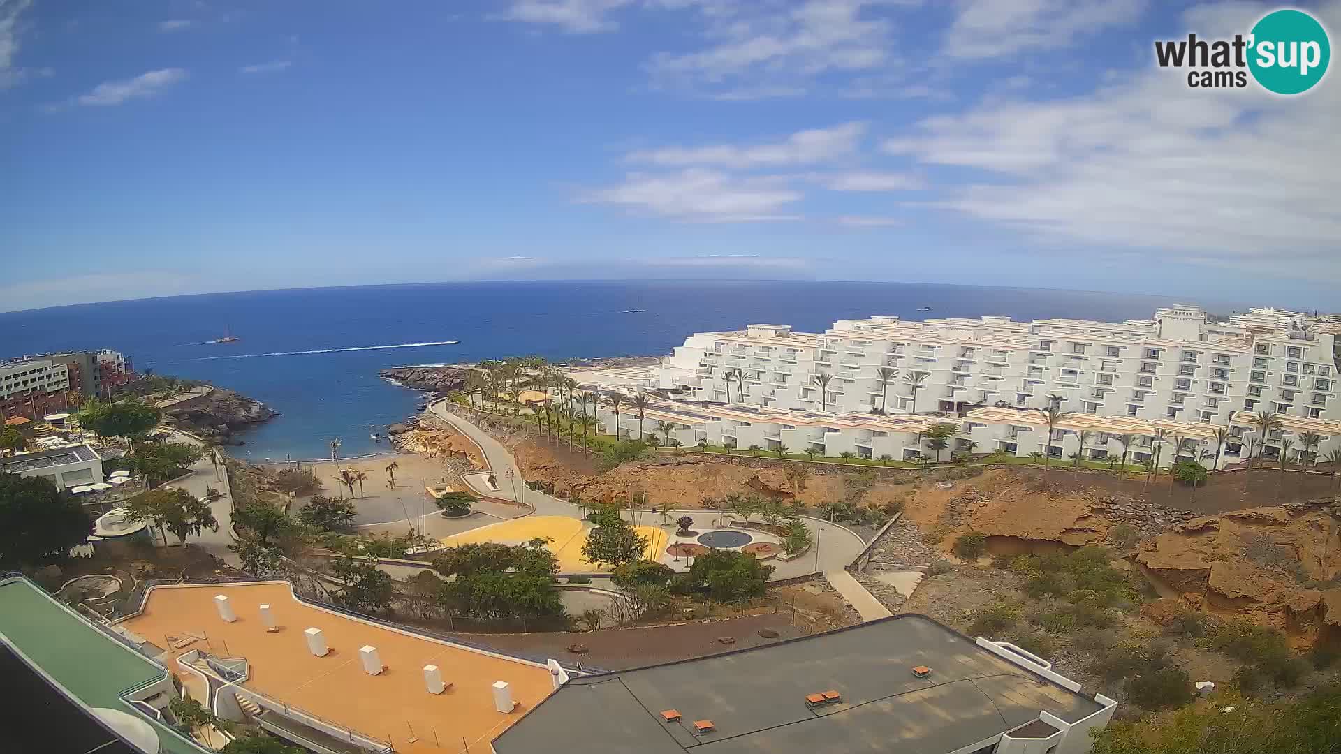 Live webcam Playa de Las Galgas – Playa Paraiso – La Gomera island – Adeje – Tenerife
