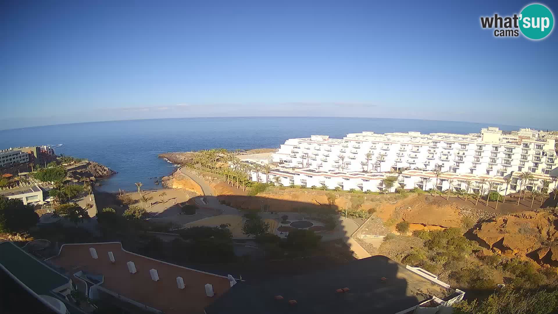 Live webcam Playa de Las Galgas – Playa Paraiso – La Gomera island – Adeje – Tenerife