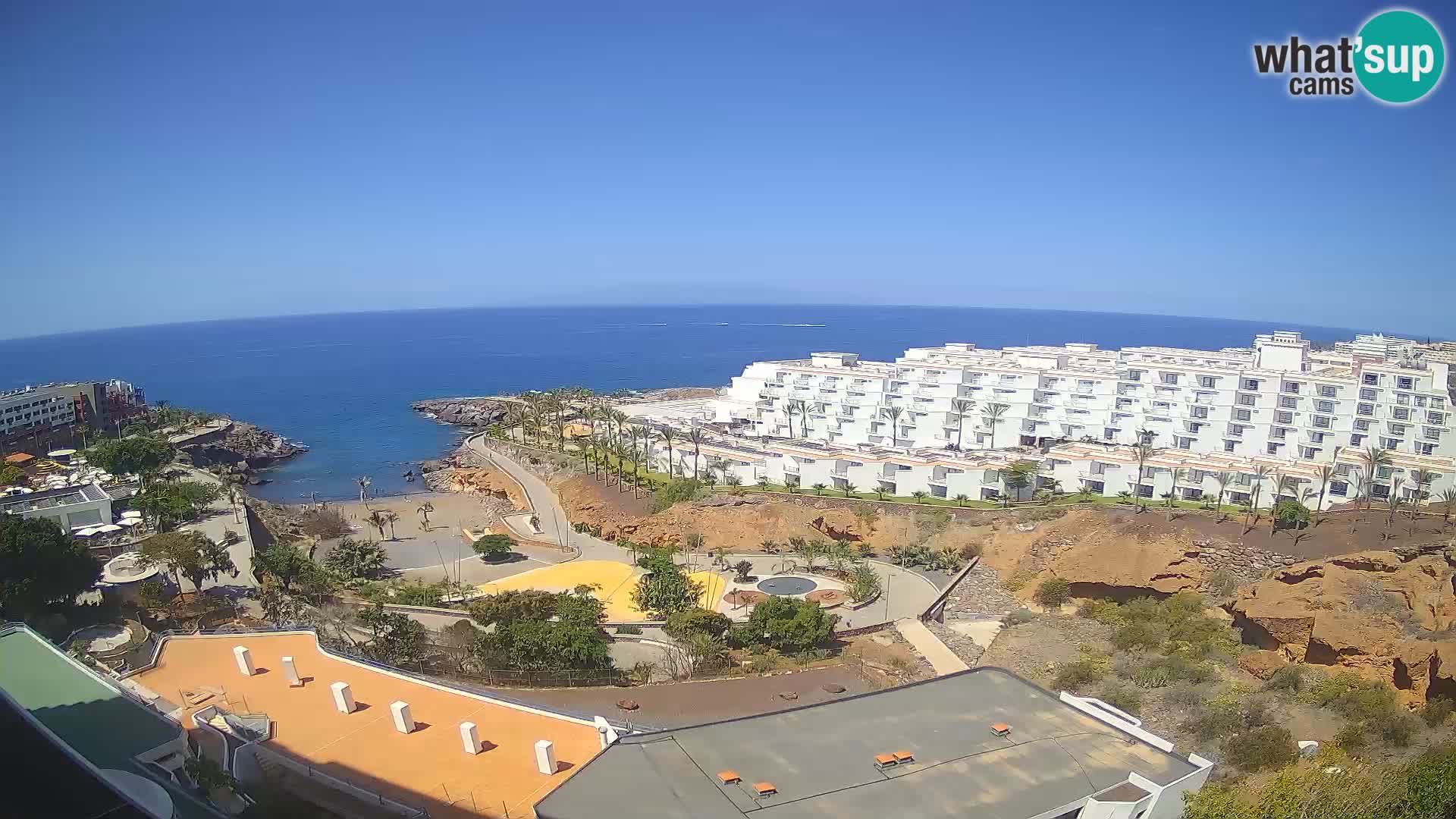 Live webcam Playa de Las Galgas – Playa Paraiso – La Gomera island – Adeje – Tenerife