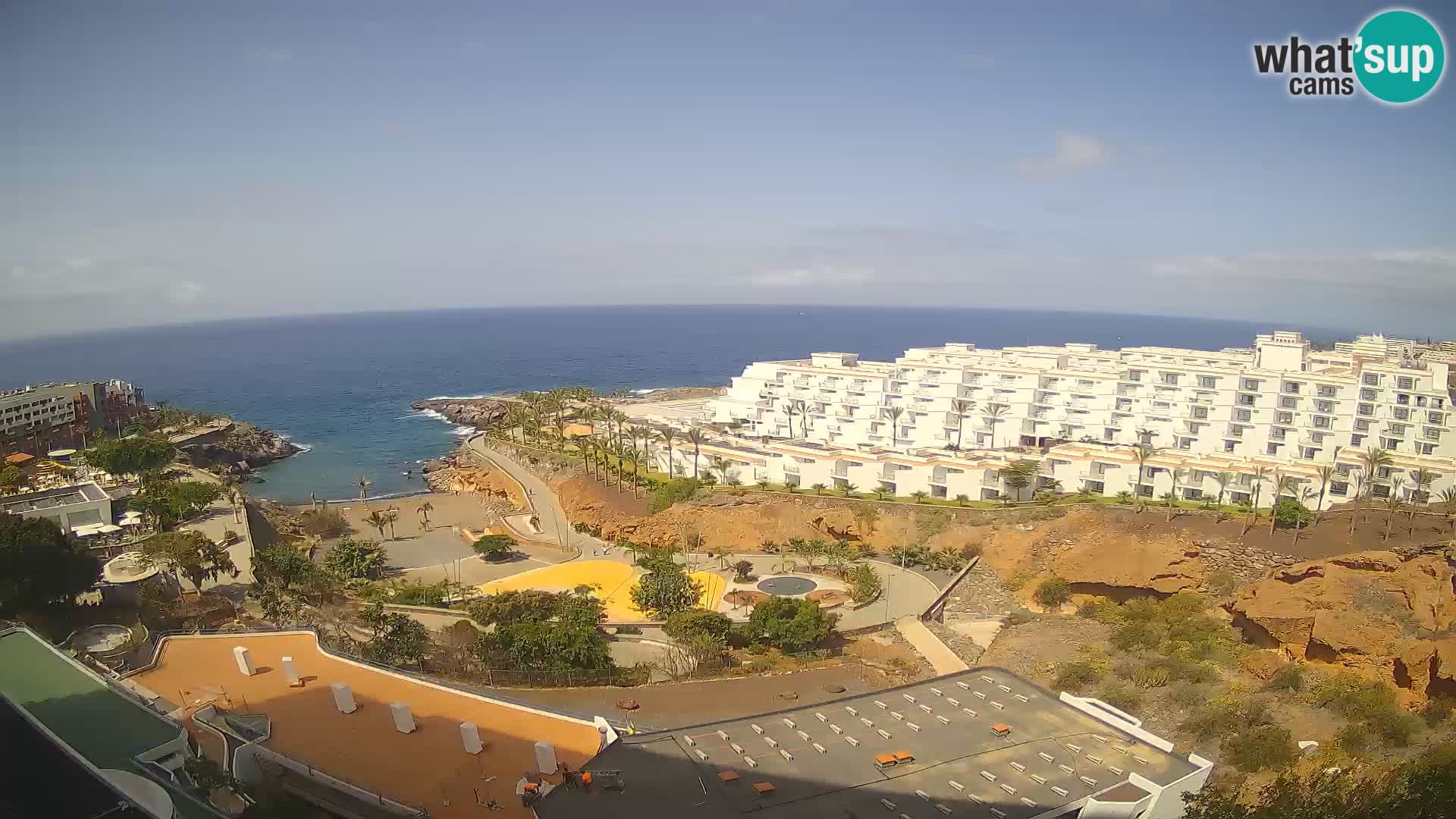 Live webcam Playa de Las Galgas – Playa Paraiso – La Gomera island – Adeje – Tenerife