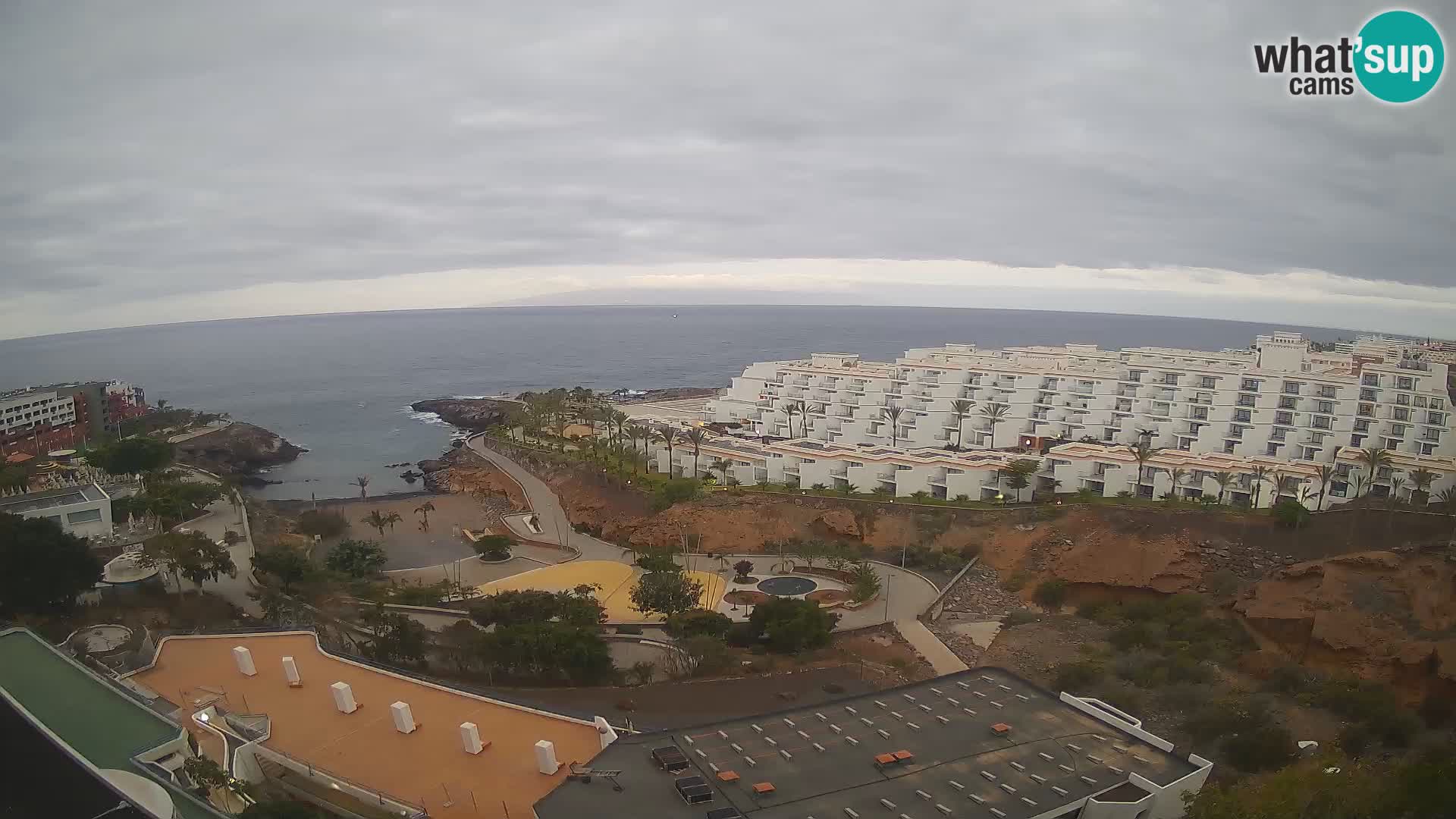 Live webcam Playa de Las Galgas – Playa Paraiso – La Gomera island – Adeje – Tenerife