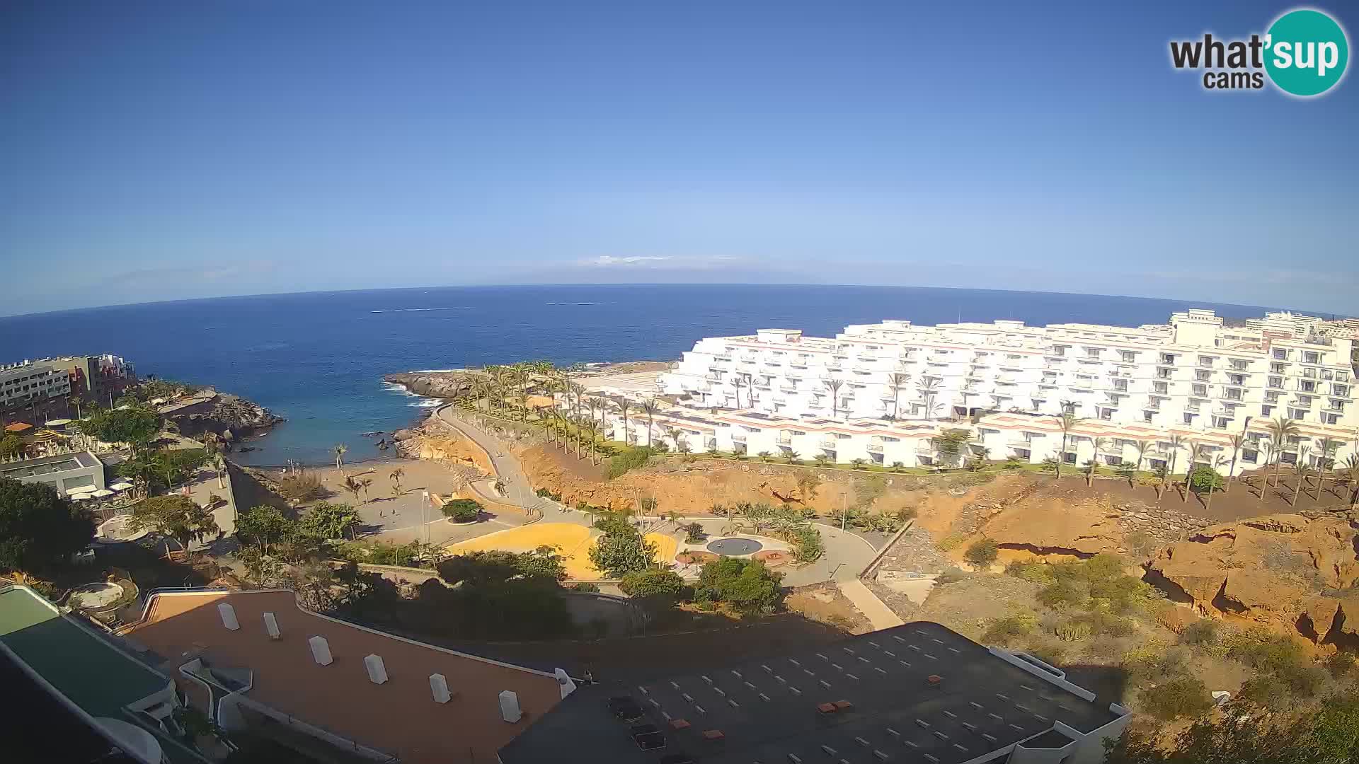 Live webcam Playa de Las Galgas – Playa Paraiso – La Gomera island – Adeje – Tenerife