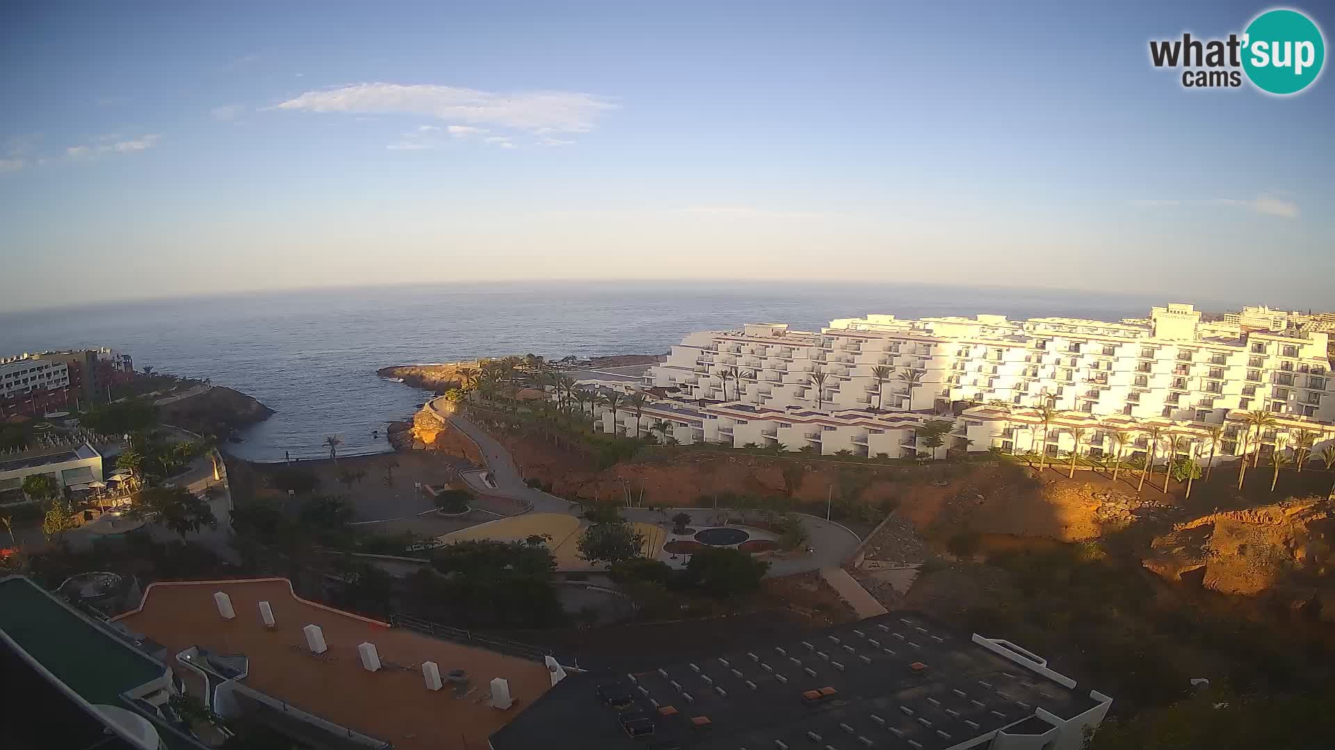 Live webcam Playa de Las Galgas – Playa Paraiso – La Gomera island – Adeje – Tenerife