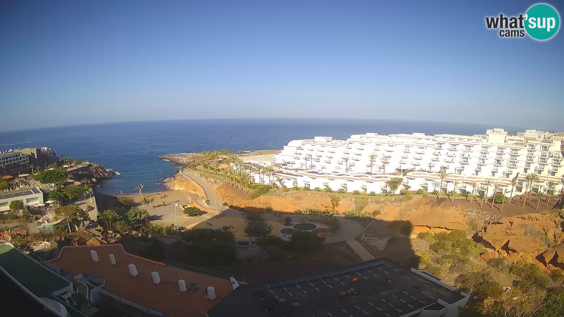 Live webcam Playa de Las Galgas – Playa Paraiso – La Gomera island – Adeje – Tenerife