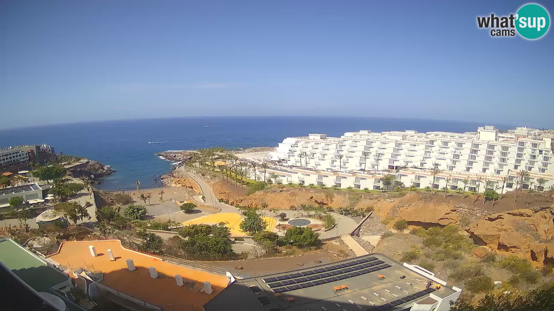 Spletna kamera v živo Las Galgas plaža – Playa Paraiso – otok La Gomera – Costa Adeje – Tenerife