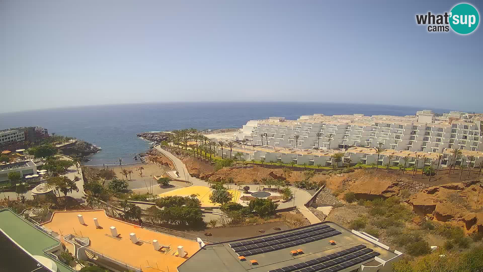 Live webcam Playa de Las Galgas – Playa Paraiso – La Gomera island – Adeje – Tenerife