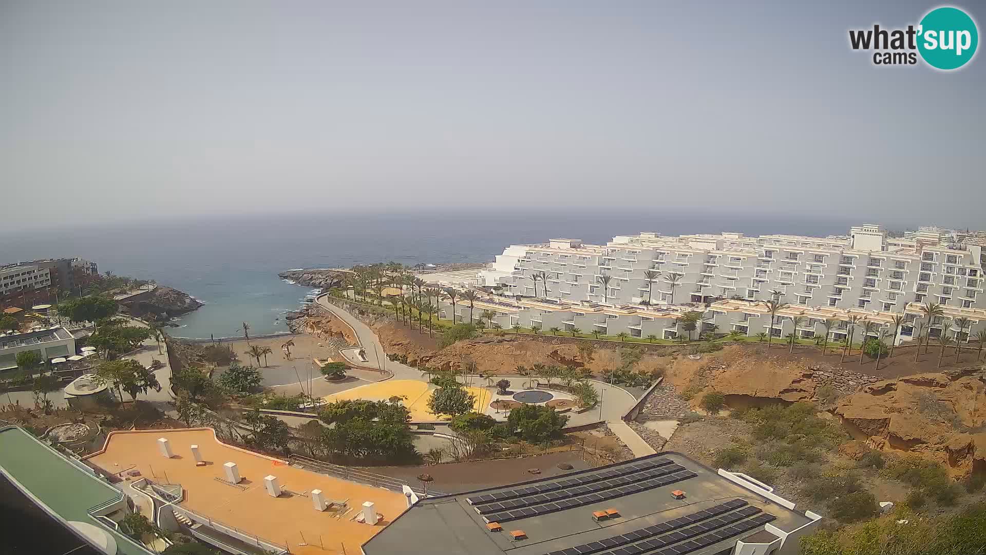 Live webcam Playa de Las Galgas – Playa Paraiso – La Gomera island – Adeje – Tenerife