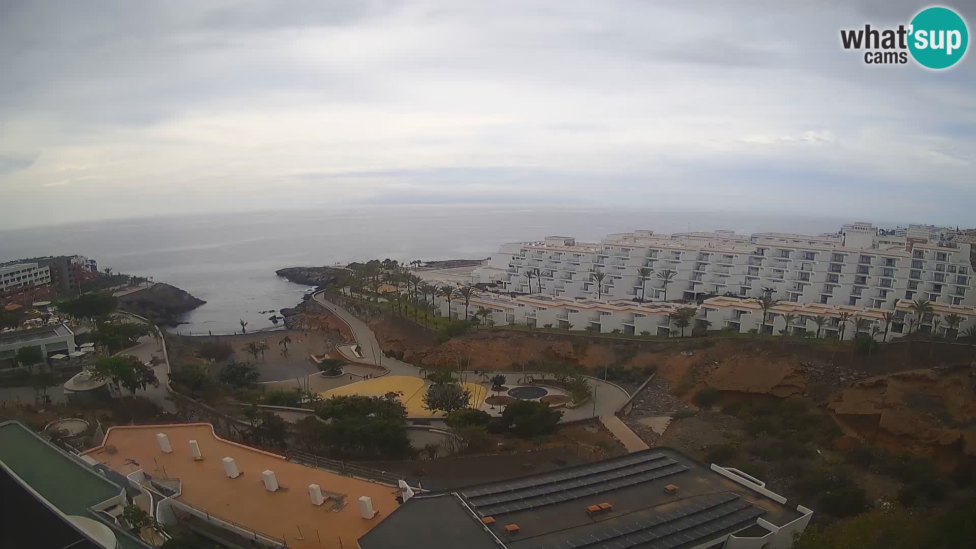 Live webcam Playa de Las Galgas – Playa Paraiso – La Gomera island – Adeje – Tenerife