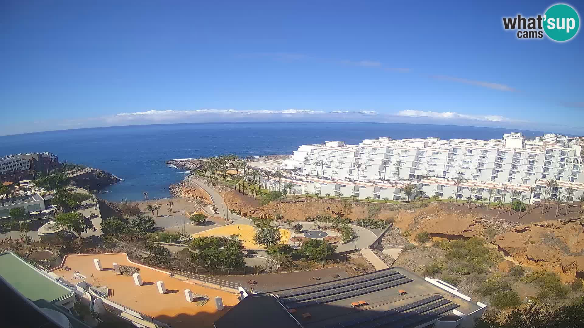 Live webcam Playa de Las Galgas – Playa Paraiso – La Gomera island – Adeje – Tenerife