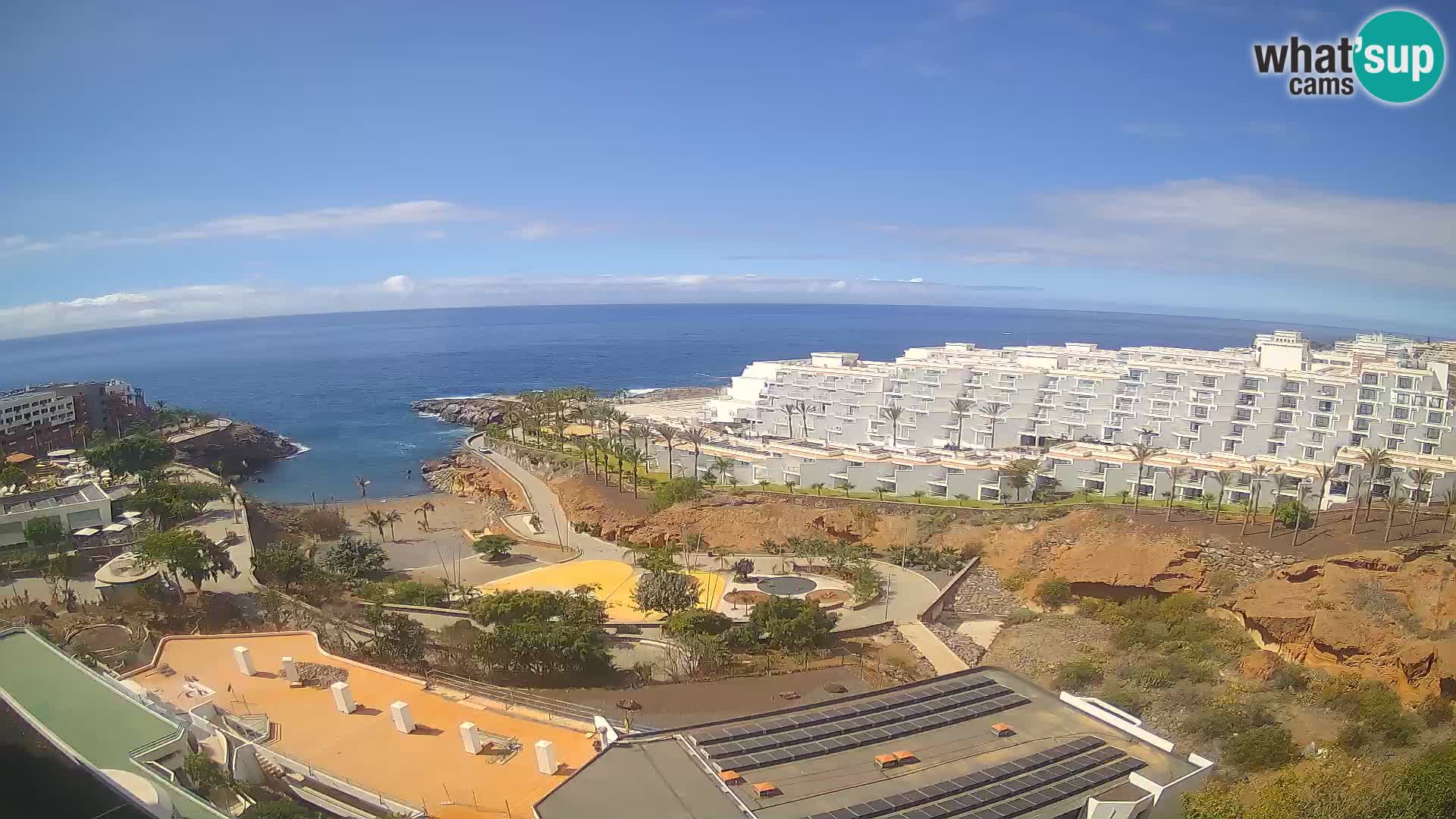 Spletna kamera v živo Las Galgas plaža – Playa Paraiso – otok La Gomera – Costa Adeje – Tenerife
