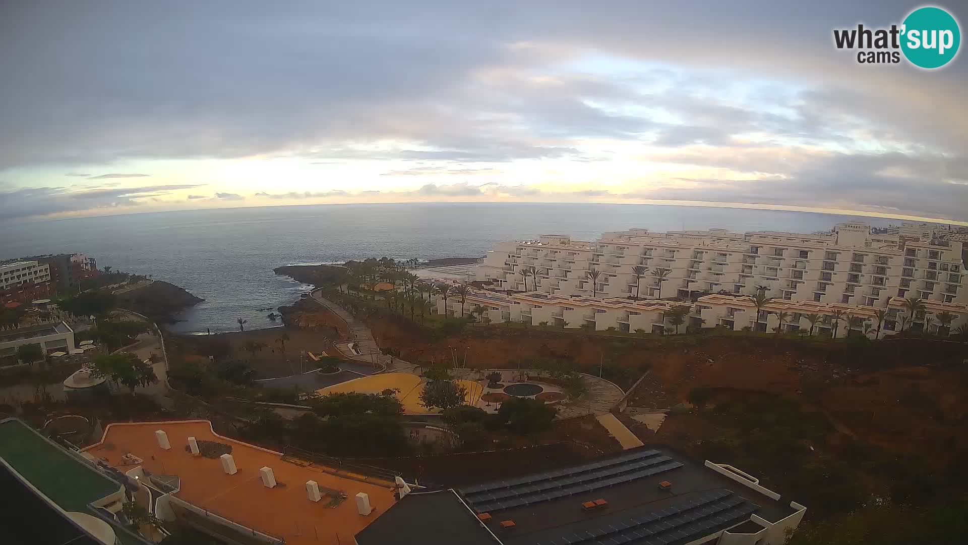 Live webcam Playa de Las Galgas – Playa Paraiso – La Gomera island – Adeje – Tenerife