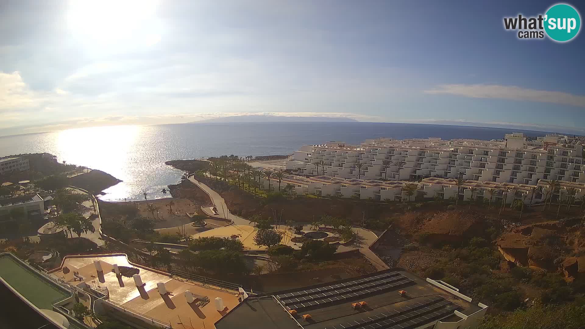 Live webcam Playa de Las Galgas – Playa Paraiso – La Gomera island – Adeje – Tenerife