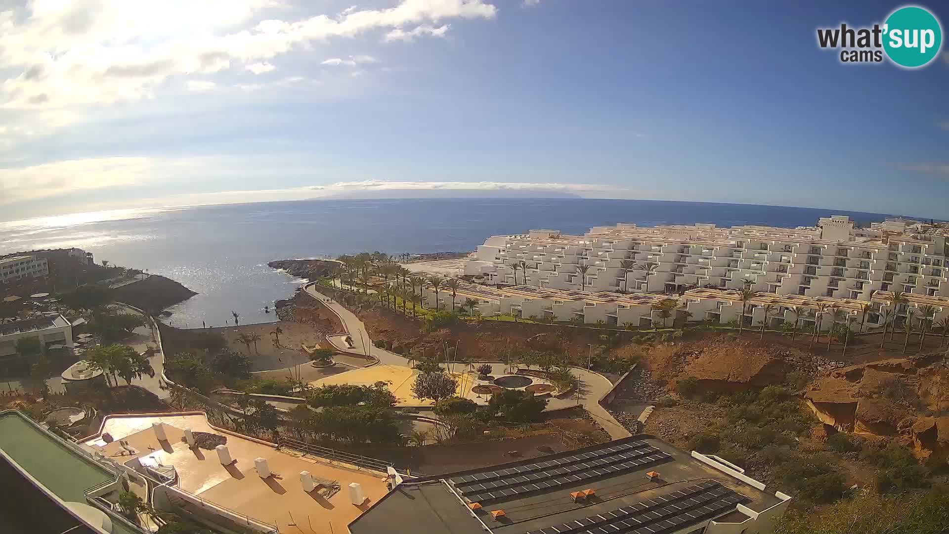 Spletna kamera v živo Las Galgas plaža – Playa Paraiso – otok La Gomera – Costa Adeje – Tenerife
