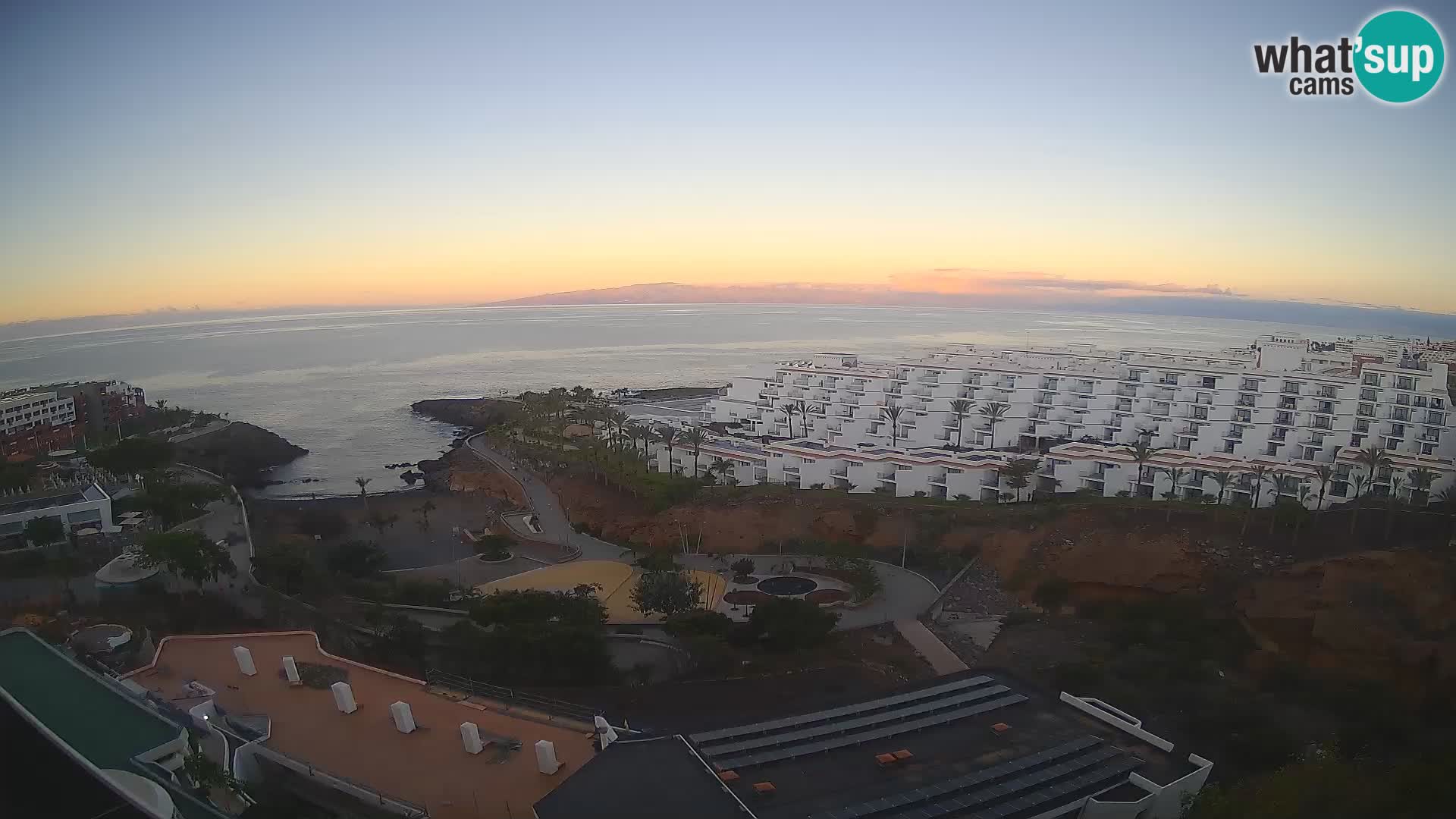 Live webcam Playa de Las Galgas – Playa Paraiso – La Gomera island – Adeje – Tenerife