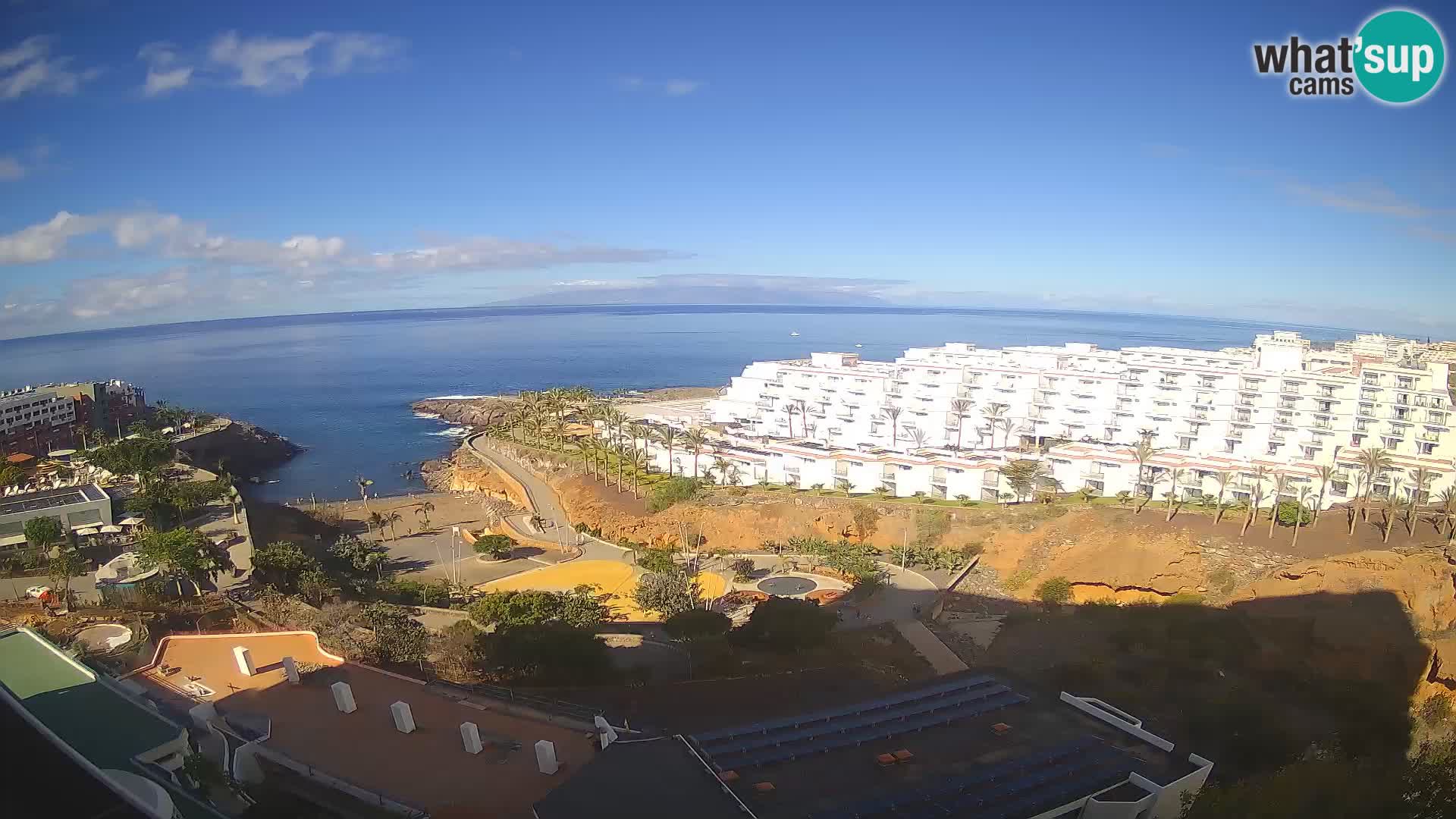 Spletna kamera v živo Las Galgas plaža – Playa Paraiso – otok La Gomera – Costa Adeje – Tenerife
