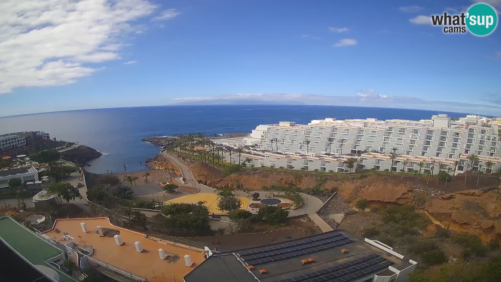 Live webcam Playa de Las Galgas – Playa Paraiso – La Gomera island – Adeje – Tenerife