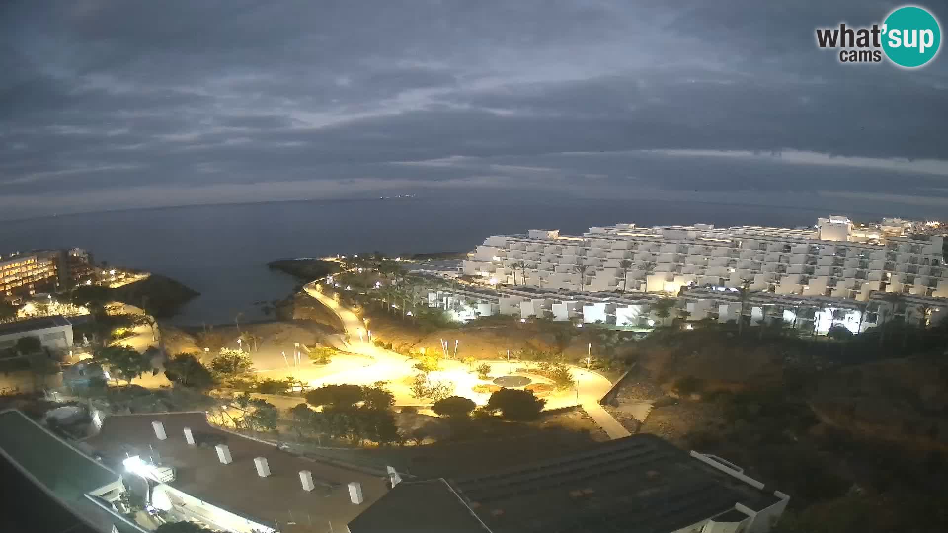 Live webcam Playa de Las Galgas – Playa Paraiso – La Gomera island – Adeje – Tenerife