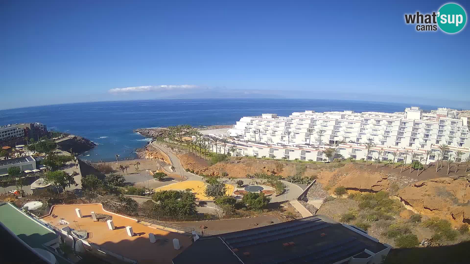 Spletna kamera v živo Las Galgas plaža – Playa Paraiso – otok La Gomera – Costa Adeje – Tenerife