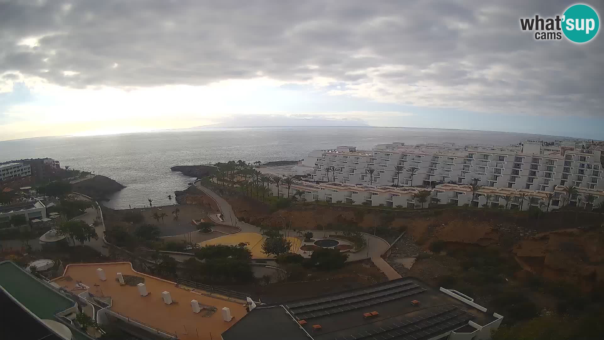 Live webcam Playa de Las Galgas – Playa Paraiso – La Gomera island – Adeje – Tenerife