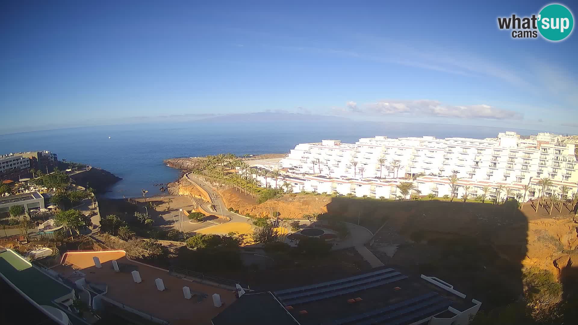 Spletna kamera v živo Las Galgas plaža – Playa Paraiso – otok La Gomera – Costa Adeje – Tenerife