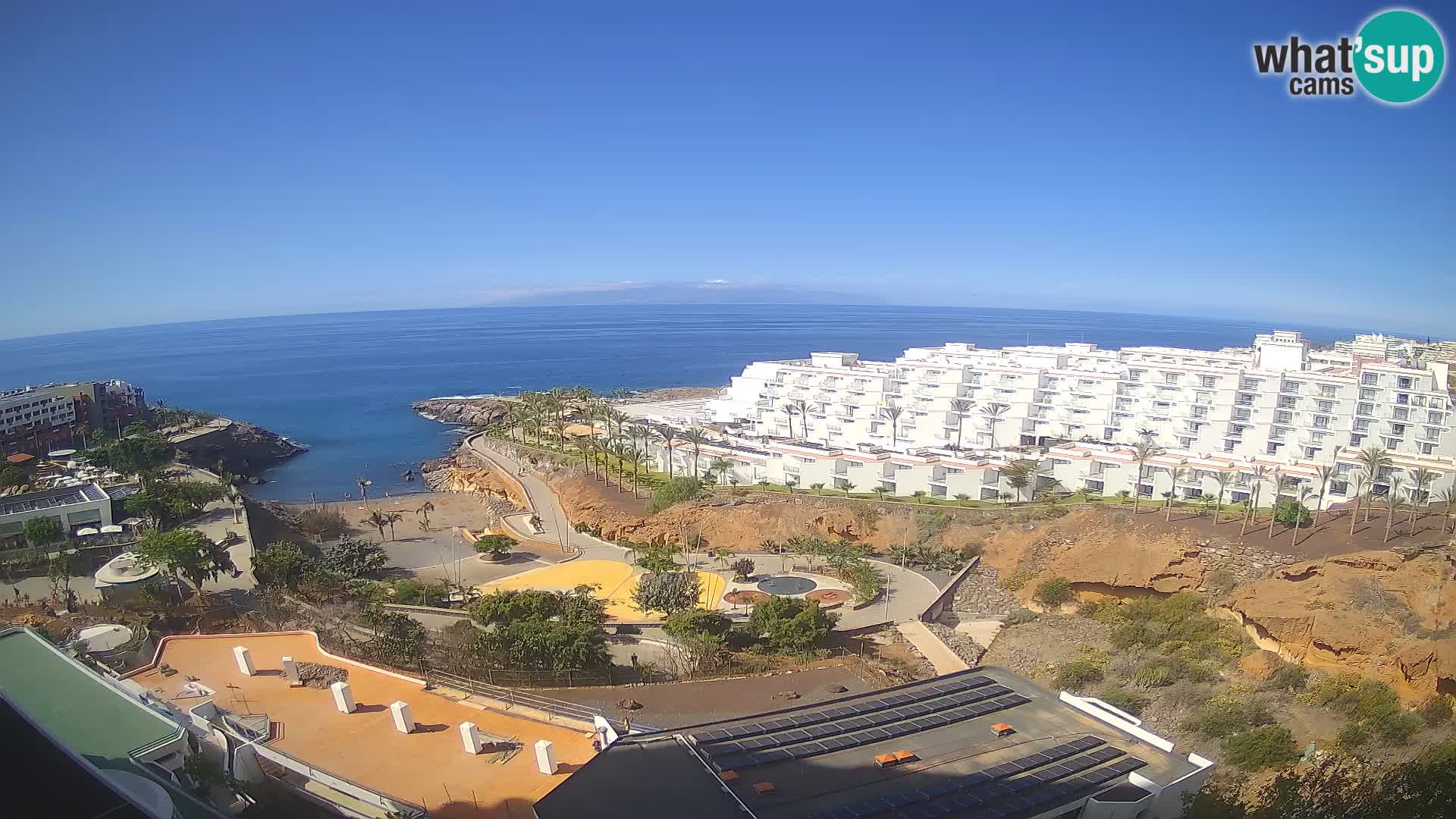 Spletna kamera v živo Las Galgas plaža – Playa Paraiso – otok La Gomera – Costa Adeje – Tenerife