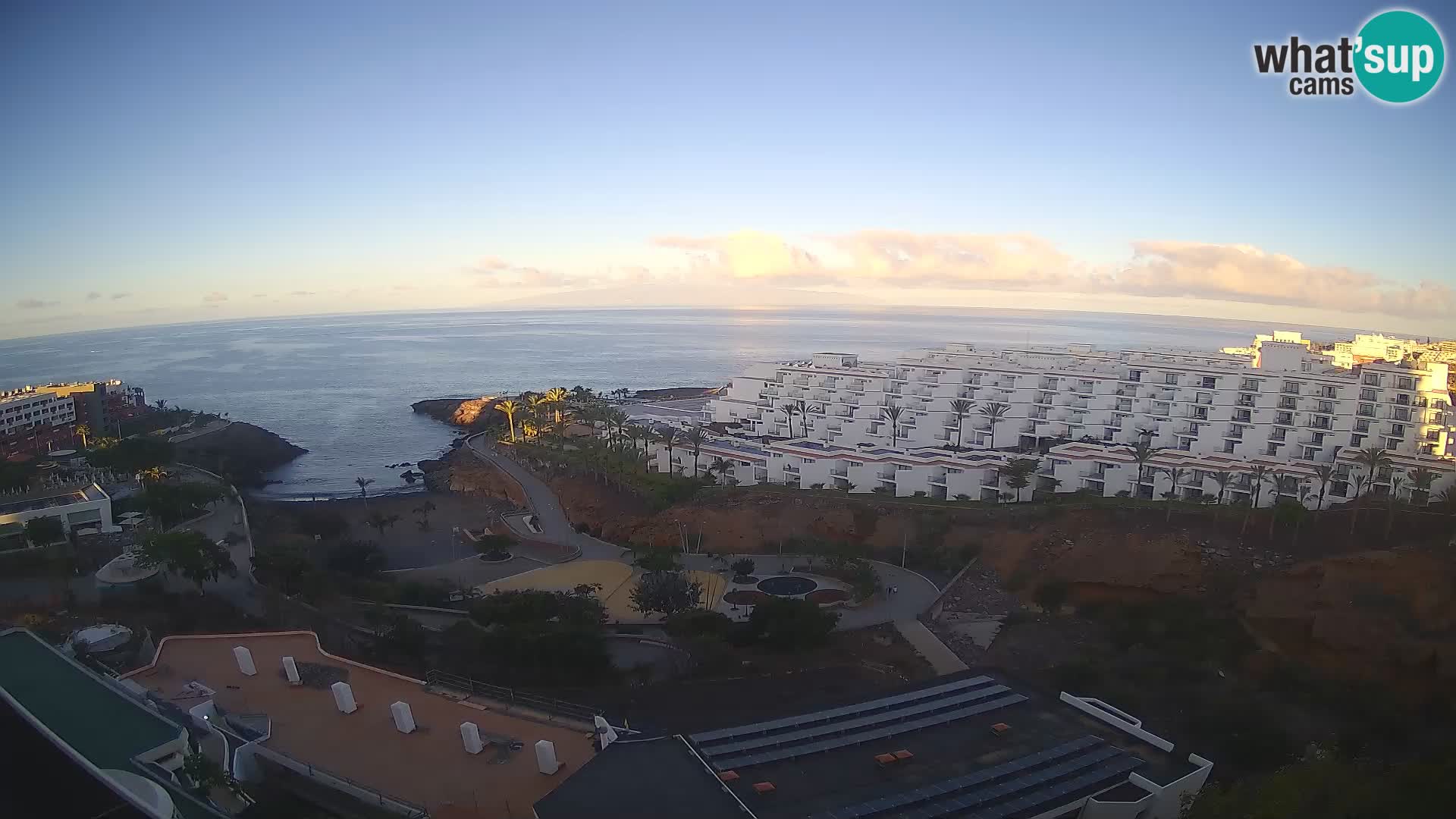 Live webcam Playa de Las Galgas – Playa Paraiso – La Gomera island – Adeje – Tenerife