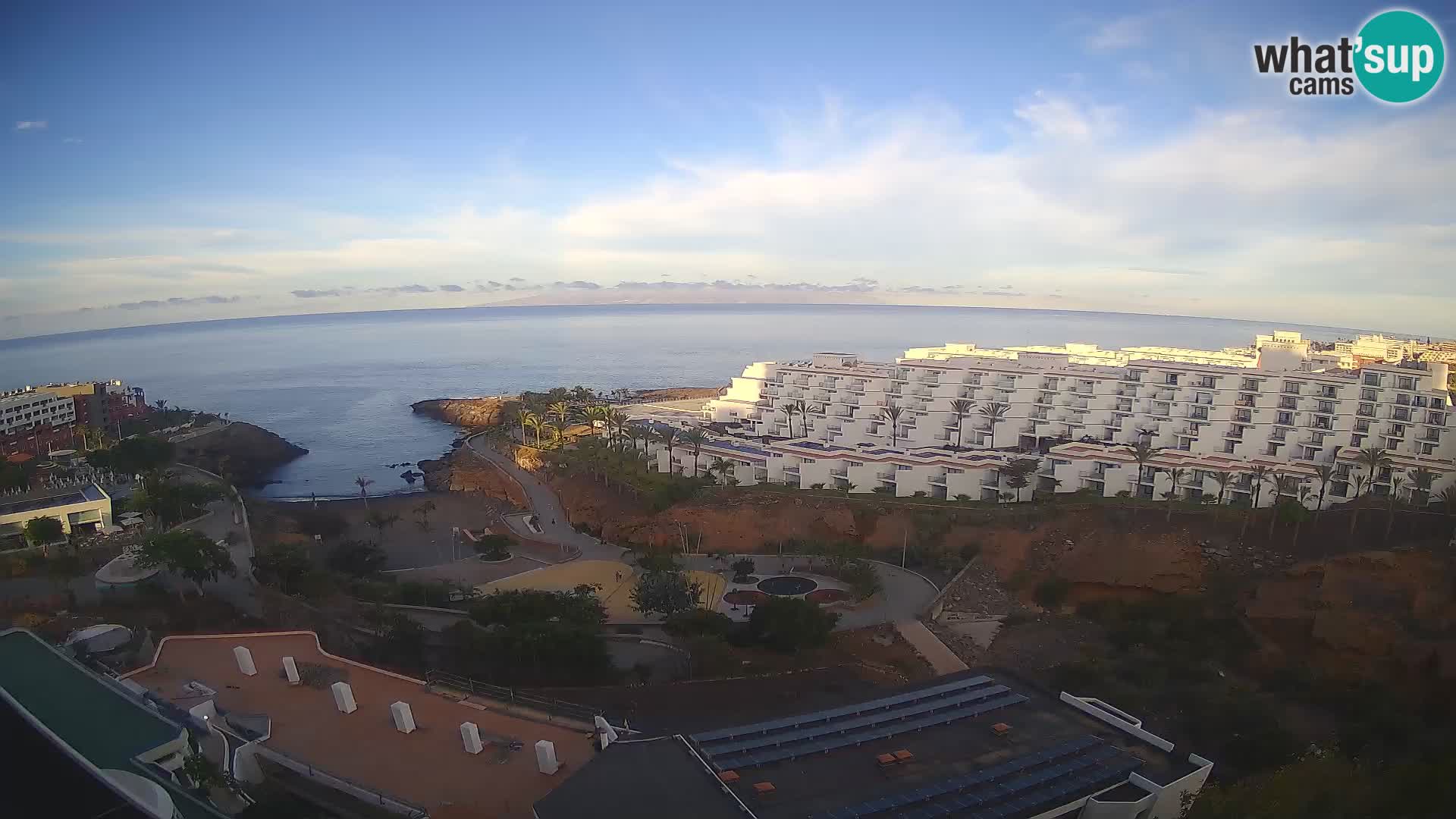 Live webcam Playa de Las Galgas – Playa Paraiso – La Gomera island – Adeje – Tenerife