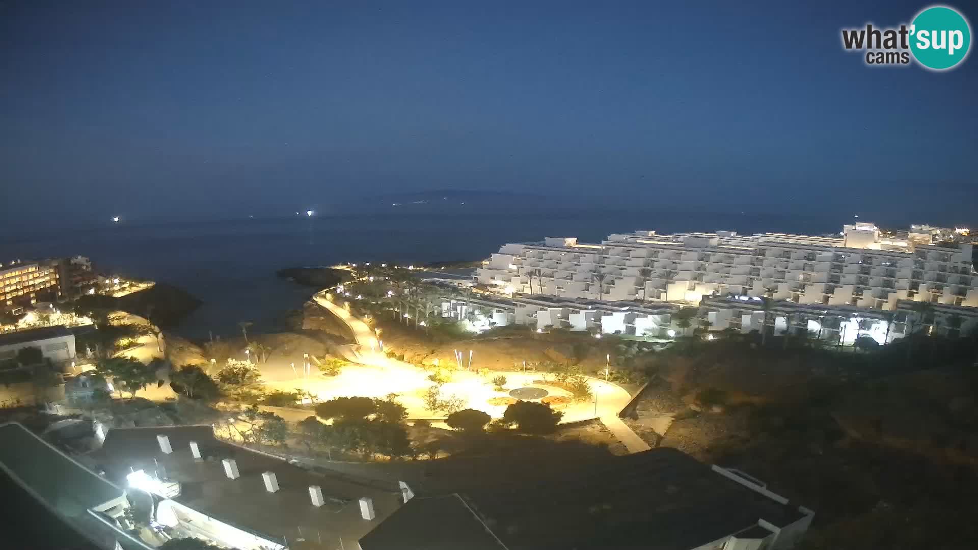 Live webcam Playa de Las Galgas – Playa Paraiso – La Gomera island – Adeje – Tenerife