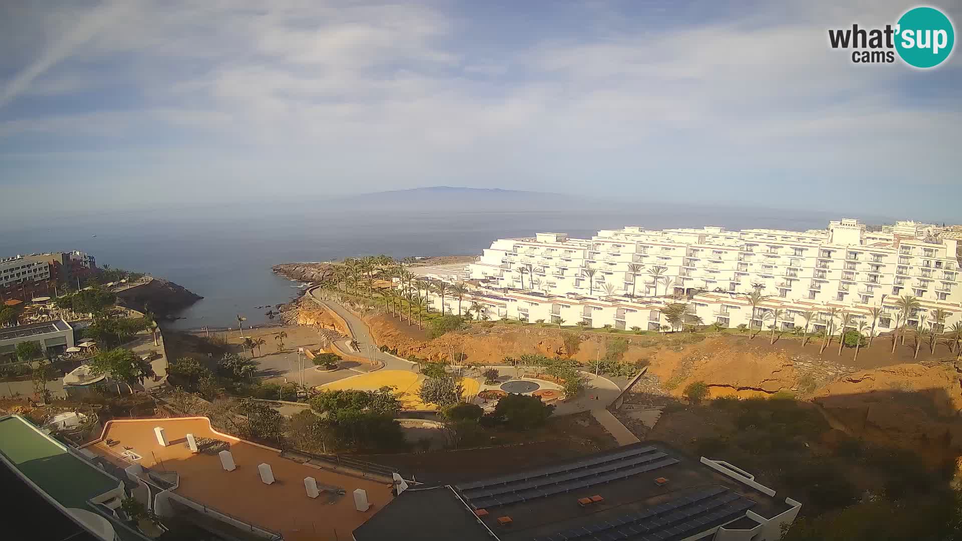 Spletna kamera v živo Las Galgas plaža – Playa Paraiso – otok La Gomera – Costa Adeje – Tenerife