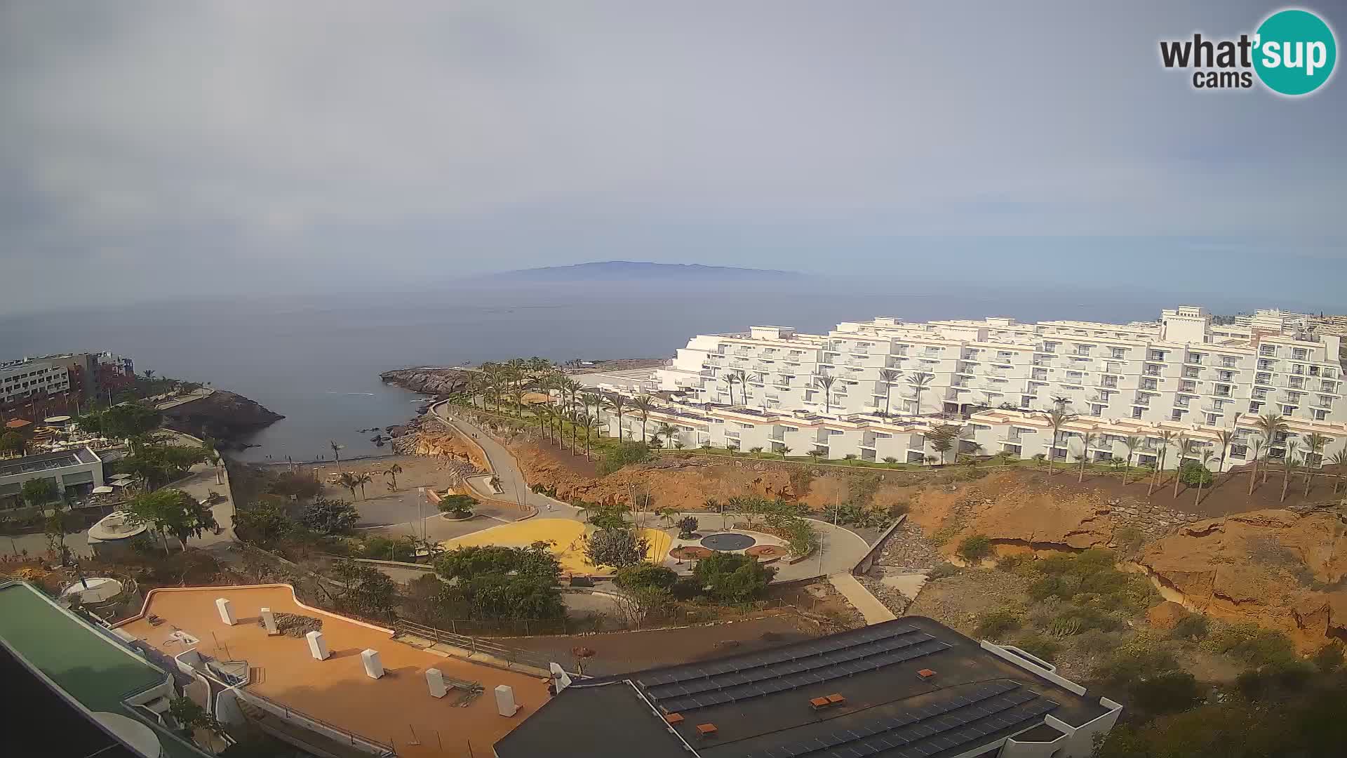 Live webcam Playa de Las Galgas – Playa Paraiso – La Gomera island – Adeje – Tenerife