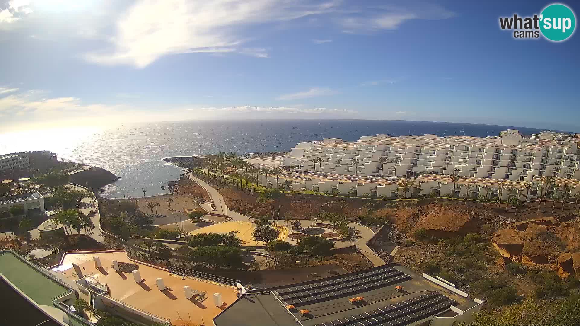 Spletna kamera v živo Las Galgas plaža – Playa Paraiso – otok La Gomera – Costa Adeje – Tenerife