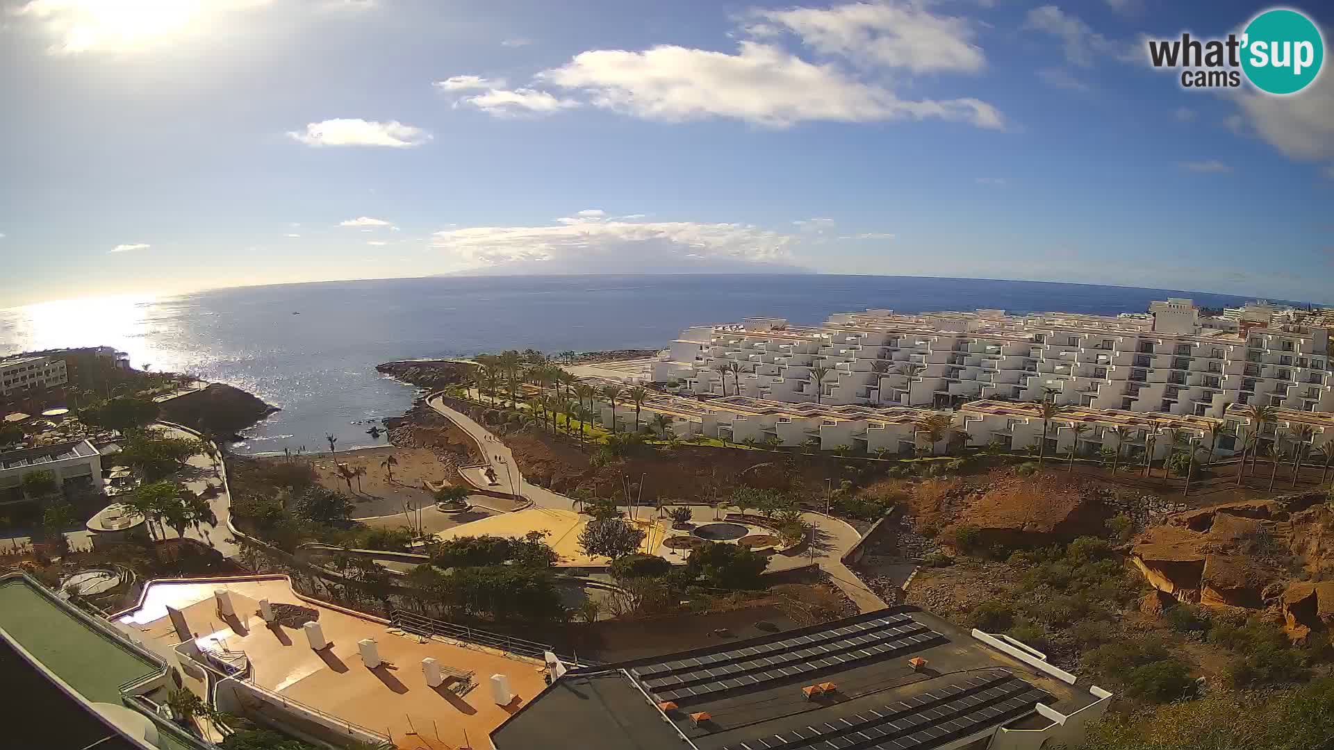 Spletna kamera v živo Las Galgas plaža – Playa Paraiso – otok La Gomera – Costa Adeje – Tenerife