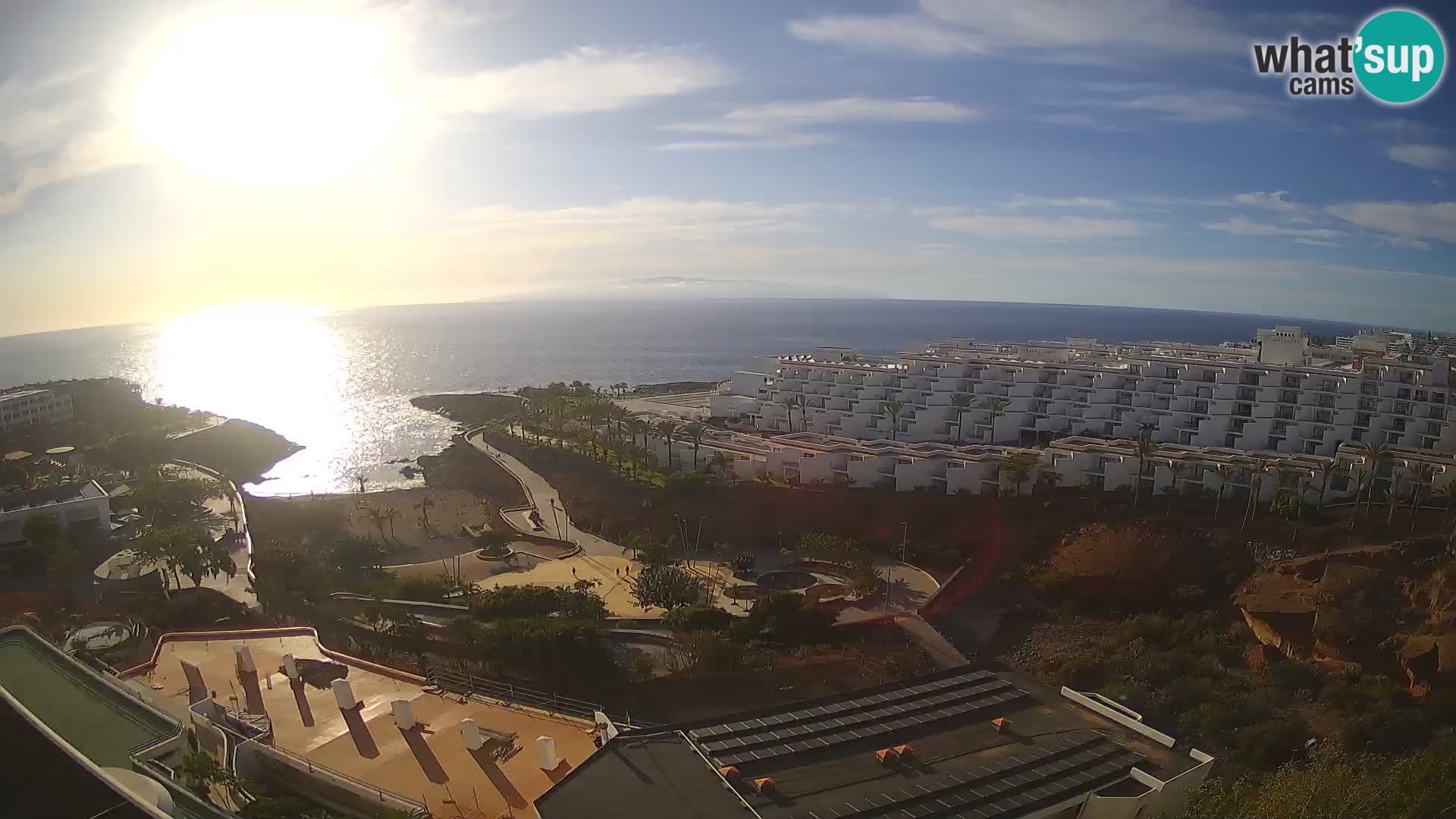 Live webcam Playa de Las Galgas – Playa Paraiso – La Gomera island – Adeje – Tenerife