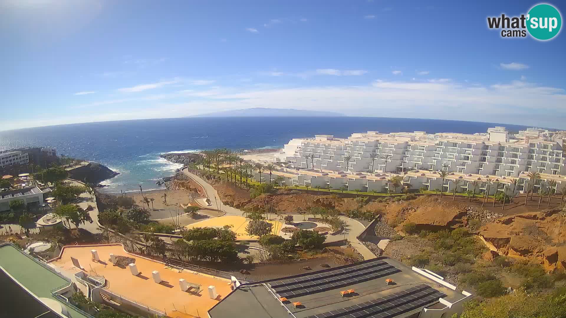 Web kamera uživo Playa de Las Galgas – Playa Paraiso – otok La Gomera – Costa Adeje – Tenerife