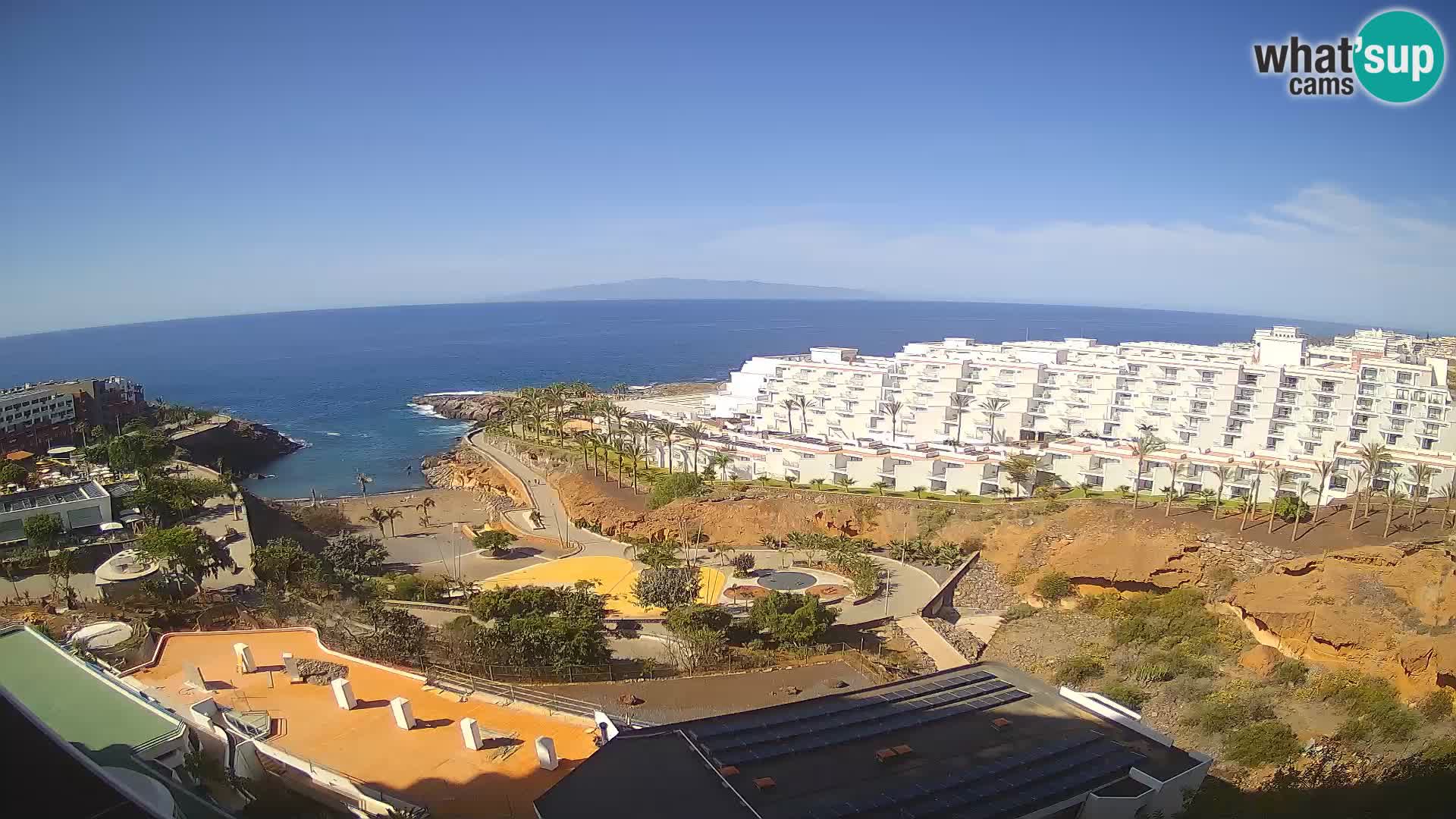 Web kamera uživo Playa de Las Galgas – Playa Paraiso – otok La Gomera – Costa Adeje – Tenerife