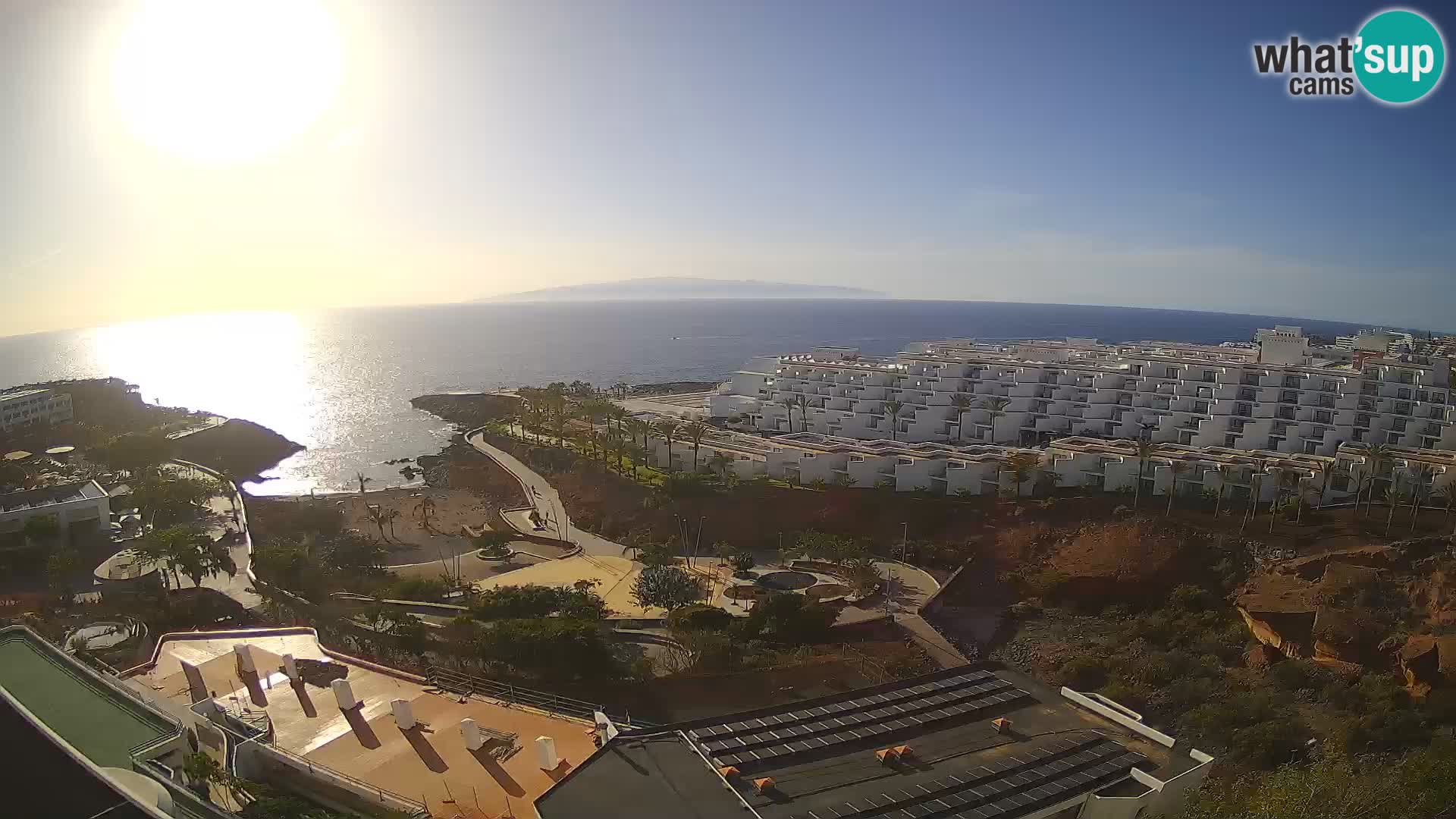 Spletna kamera v živo Las Galgas plaža – Playa Paraiso – otok La Gomera – Costa Adeje – Tenerife