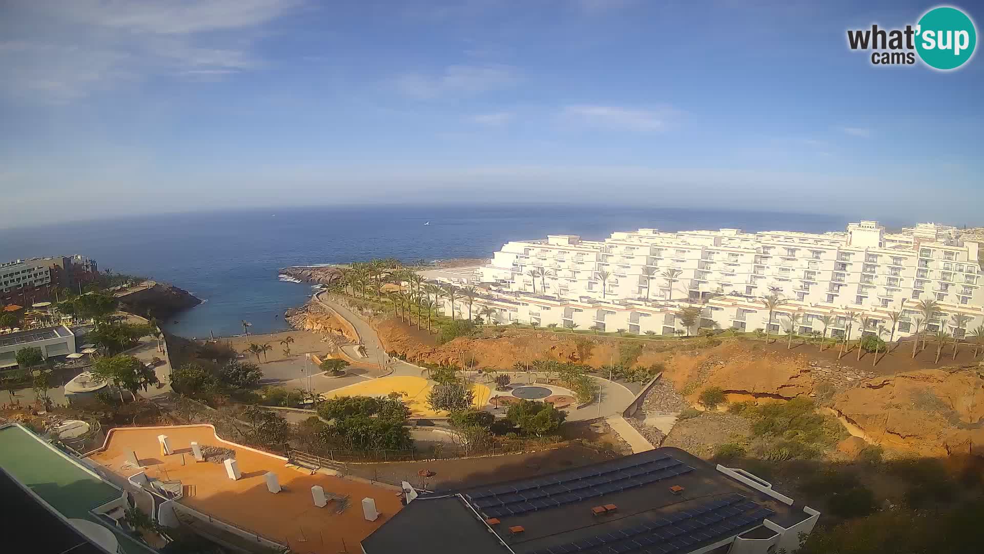 Spletna kamera v živo Las Galgas plaža – Playa Paraiso – otok La Gomera – Costa Adeje – Tenerife