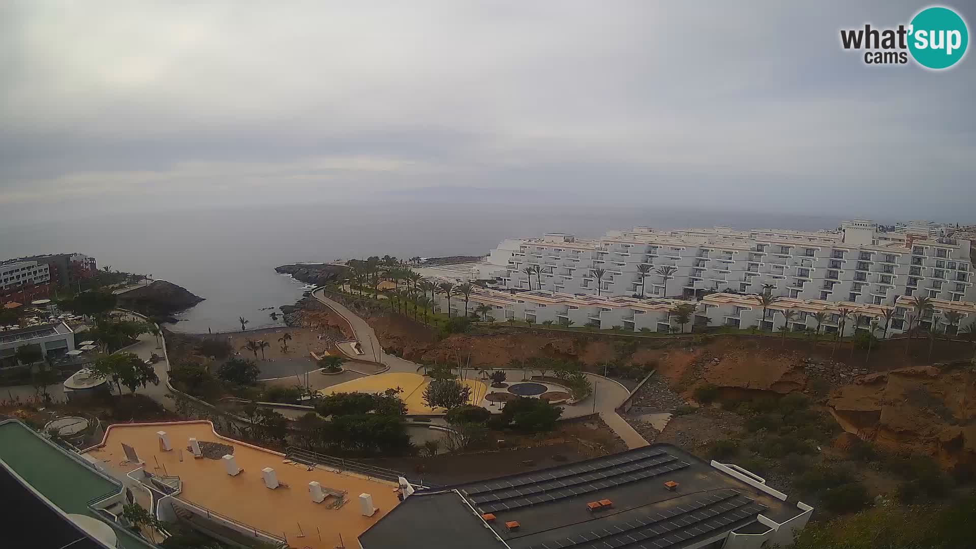 Live webcam Playa de Las Galgas – Playa Paraiso – La Gomera island – Adeje – Tenerife
