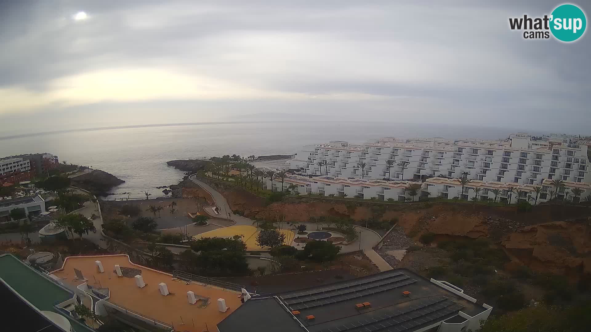 Live webcam Playa de Las Galgas – Playa Paraiso – La Gomera island – Adeje – Tenerife