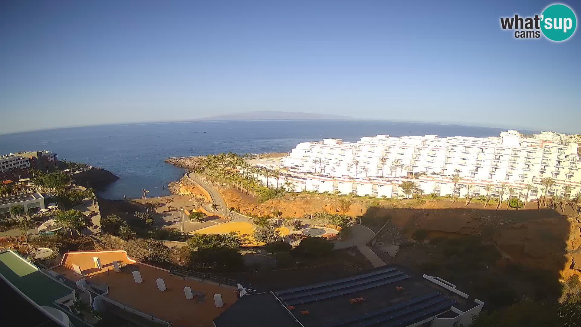 Spletna kamera v živo Las Galgas plaža – Playa Paraiso – otok La Gomera – Costa Adeje – Tenerife