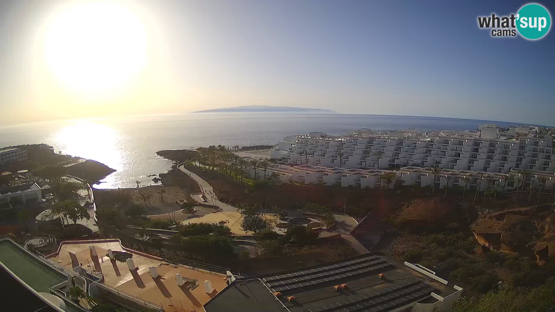 Live webcam Playa de Las Galgas – Playa Paraiso – La Gomera island – Adeje – Tenerife