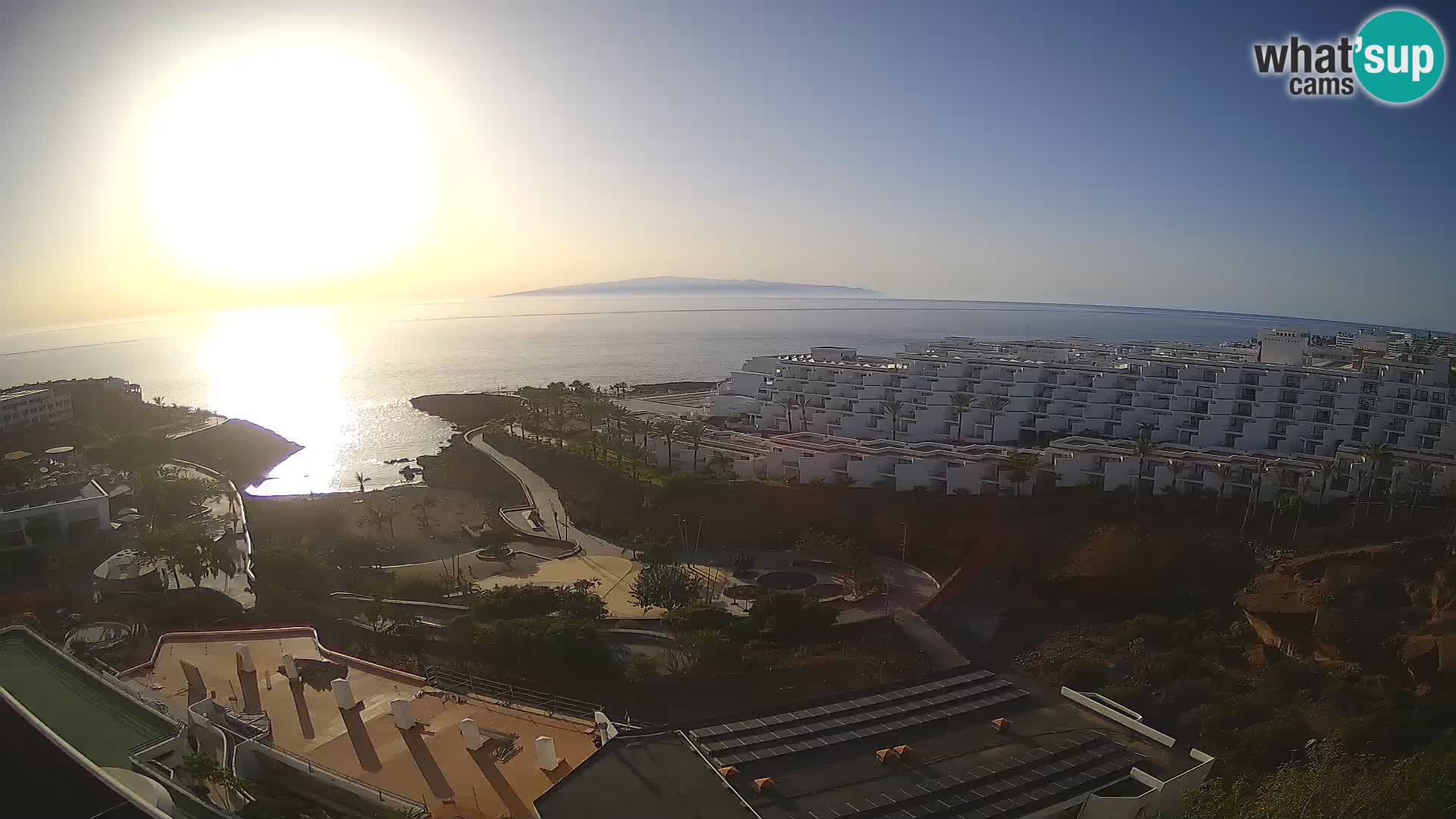 Live webcam Playa de Las Galgas – Playa Paraiso – La Gomera island – Adeje – Tenerife