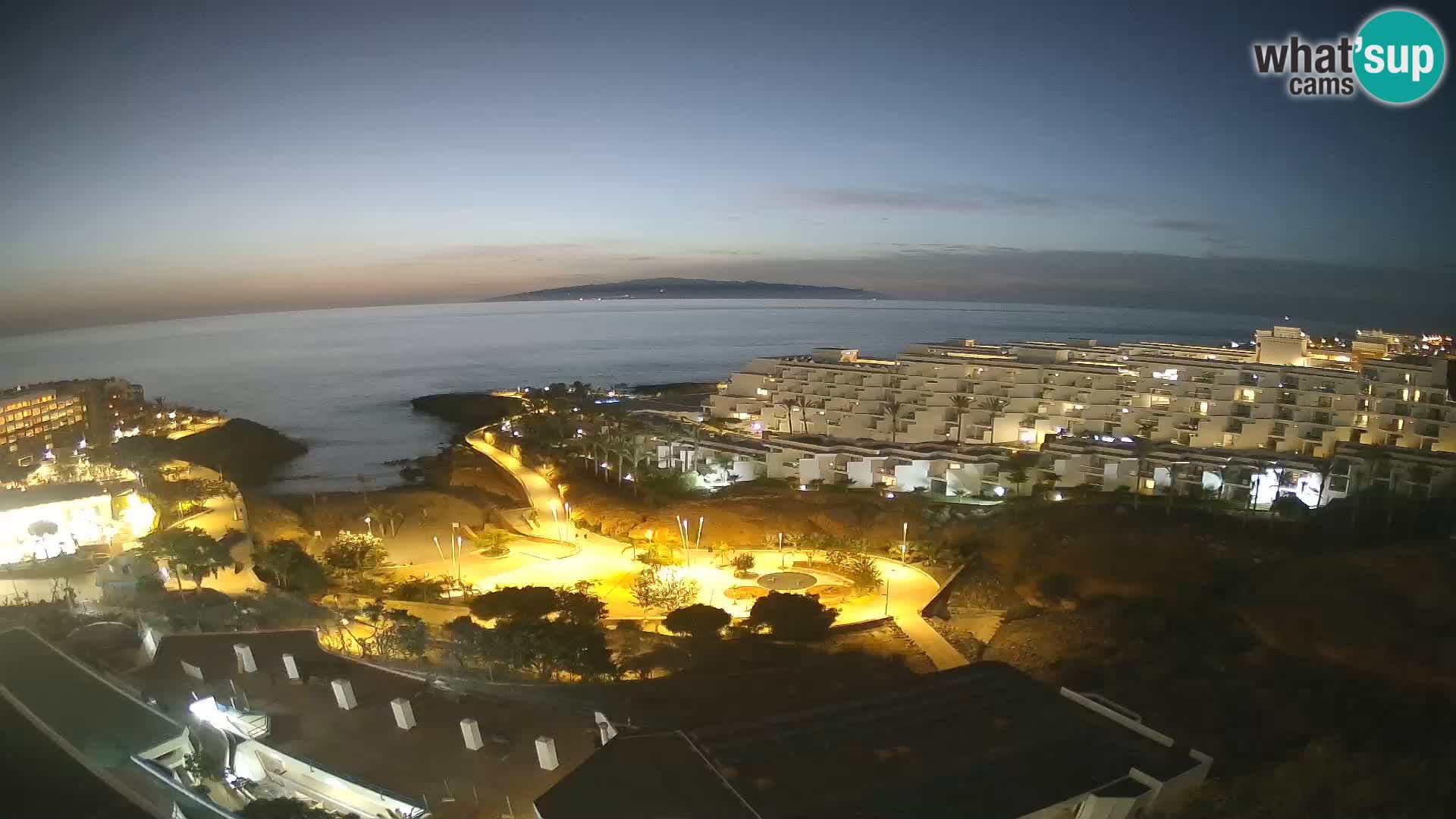 Live webcam Playa de Las Galgas – Playa Paraiso – La Gomera island – Adeje – Tenerife