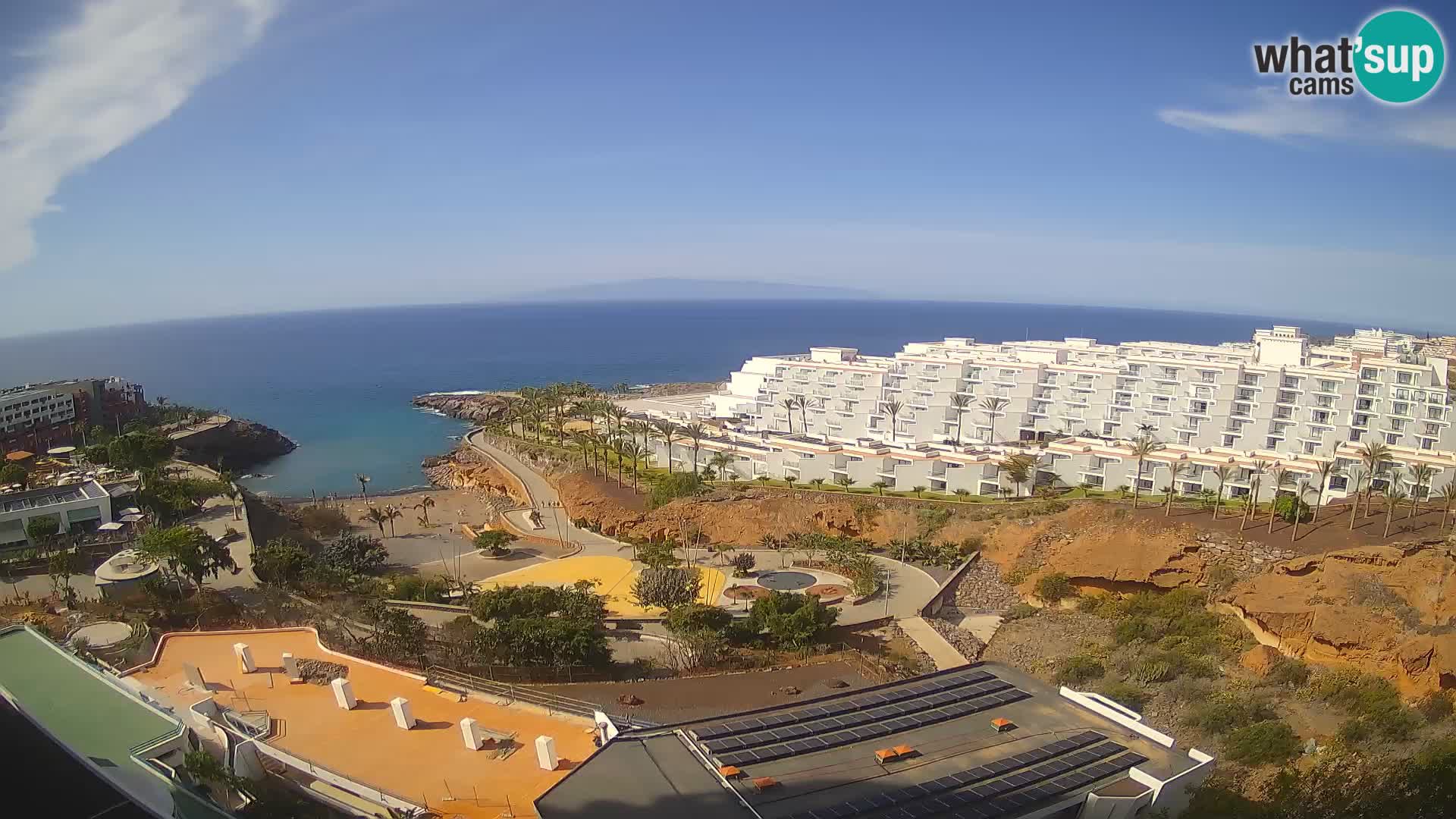 Live webcam Playa de Las Galgas – Playa Paraiso – La Gomera island – Adeje – Tenerife