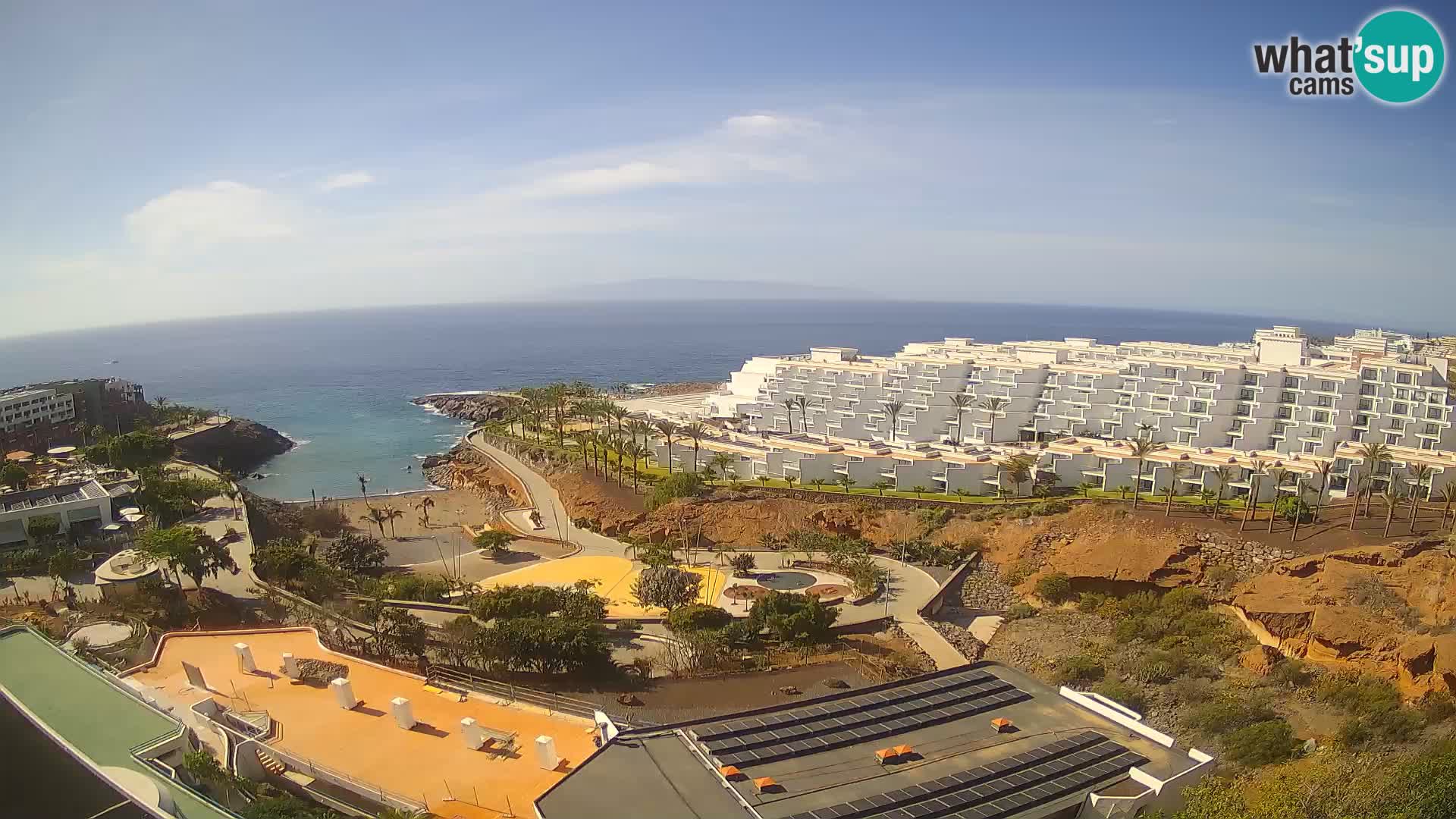 Live webcam Playa de Las Galgas – Playa Paraiso – La Gomera island – Adeje – Tenerife