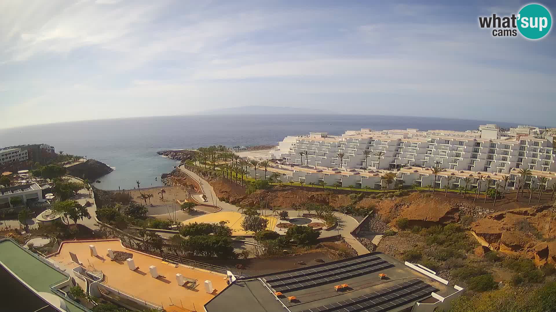 Live webcam Playa de Las Galgas – Playa Paraiso – La Gomera island – Adeje – Tenerife