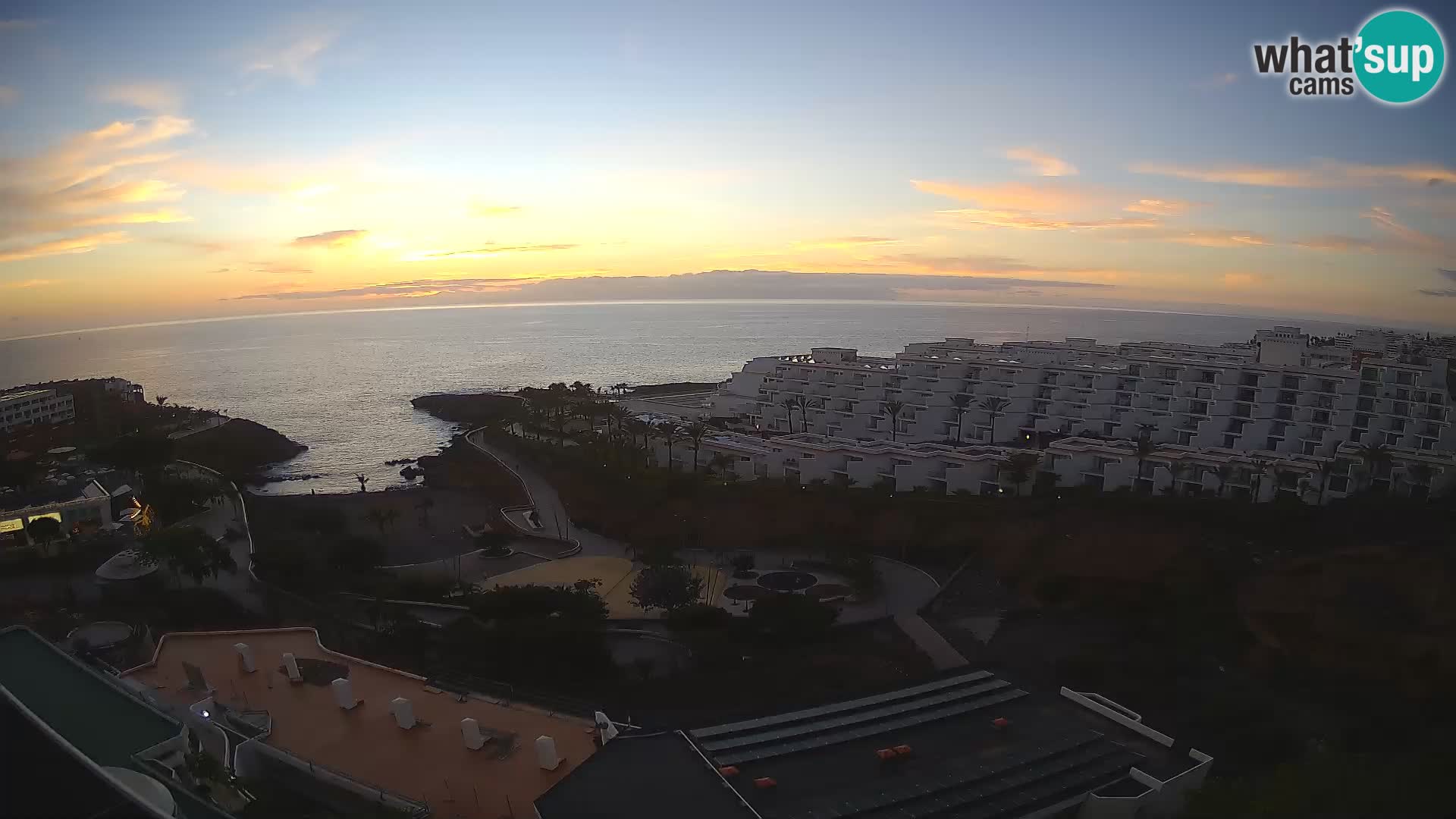 Live webcam Playa de Las Galgas – Playa Paraiso – La Gomera island – Adeje – Tenerife