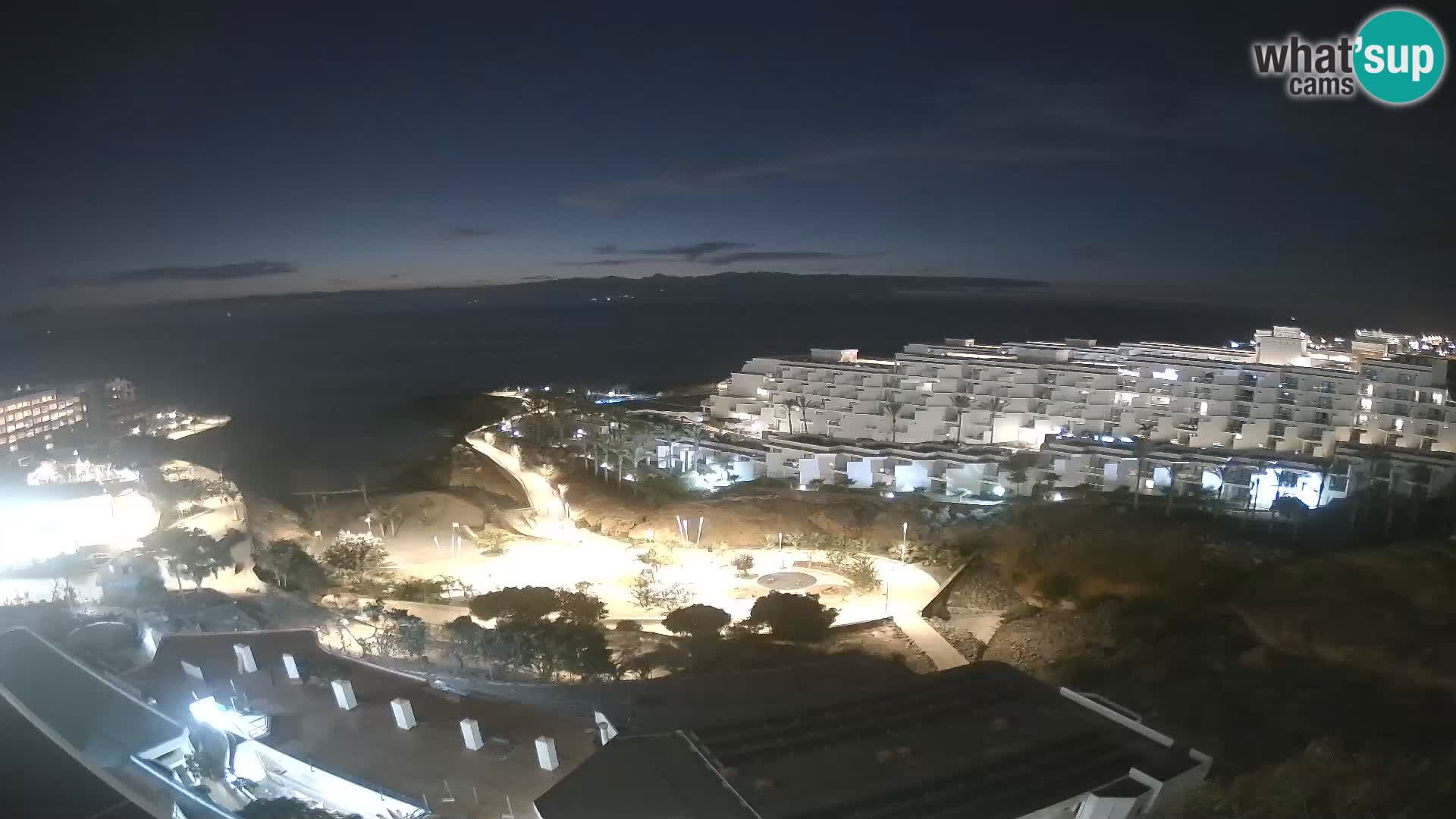 Live webcam Playa de Las Galgas – Playa Paraiso – La Gomera island – Adeje – Tenerife