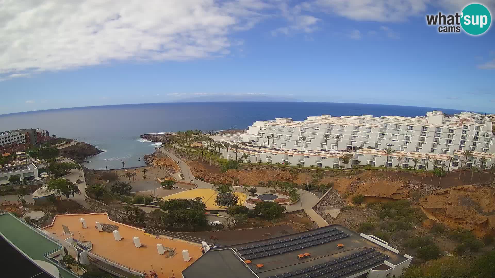 Live webcam Playa de Las Galgas – Playa Paraiso – La Gomera island – Adeje – Tenerife